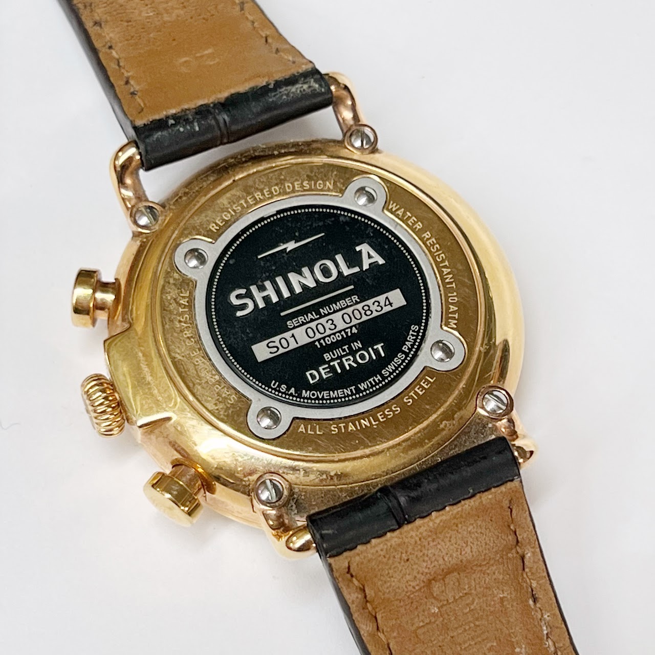 Shinola Argonite-5021Chronometer Date-Just Wristwatch