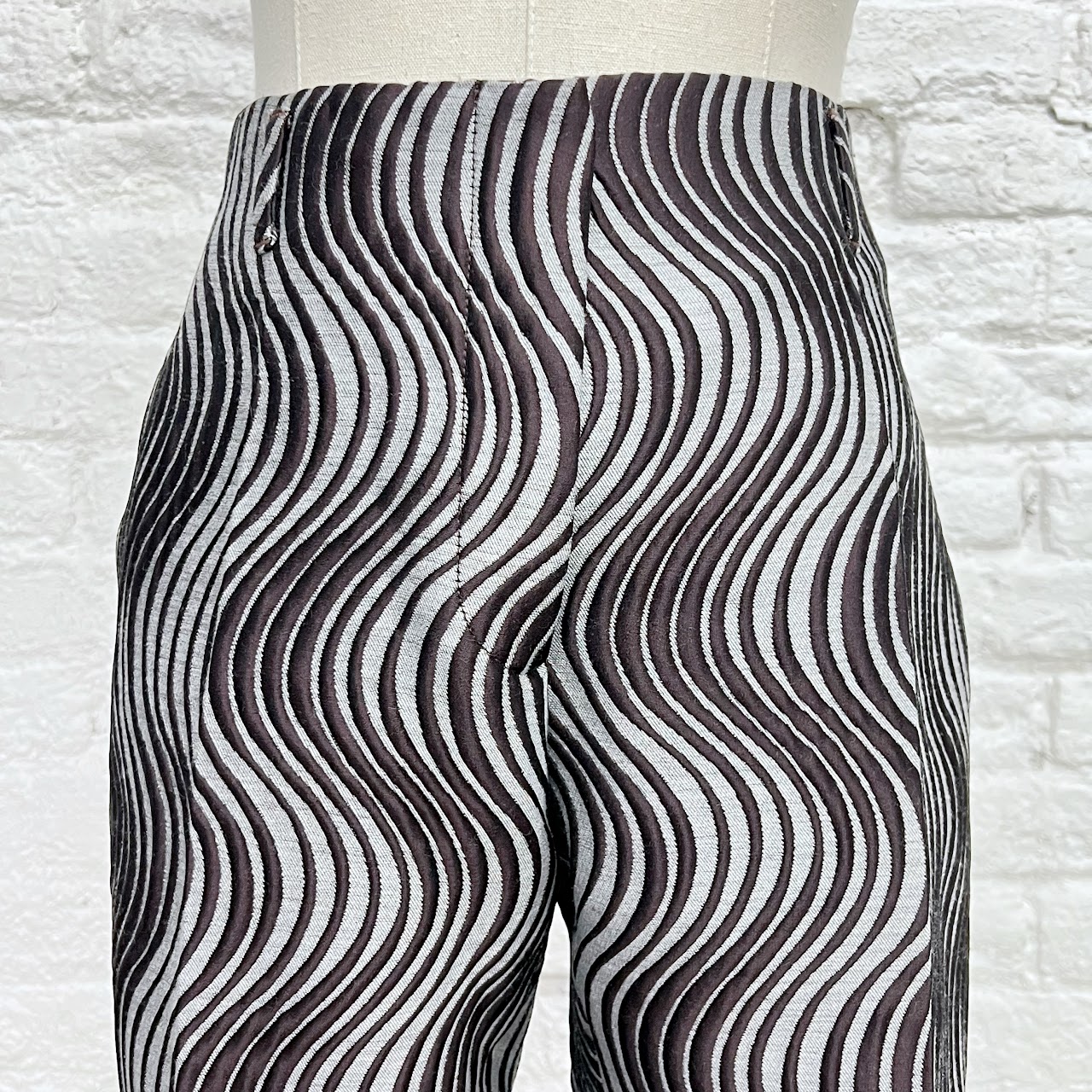 Dries Van Noten Op Art Trousers