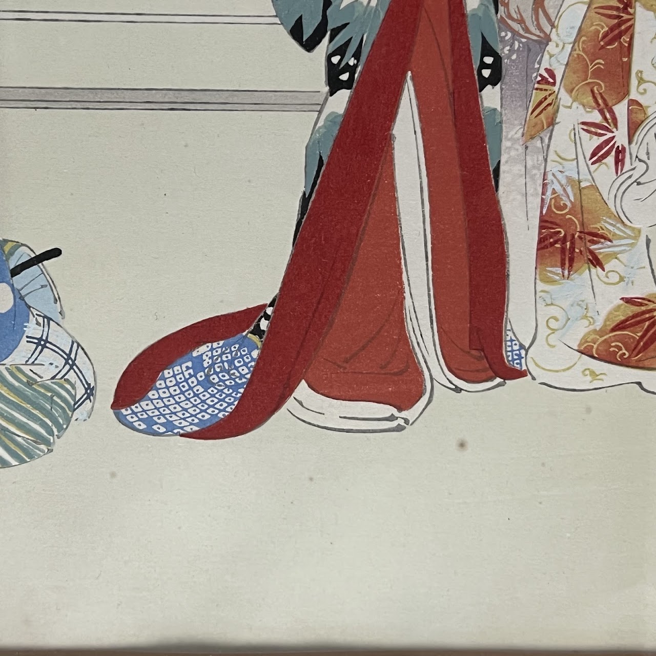 Hasegawa Sadanobu III 'In the Palace' Woodblock Print