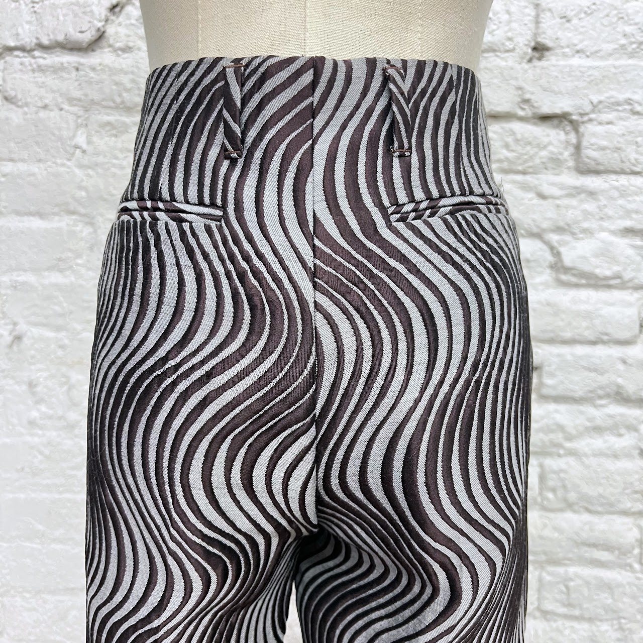 Dries Van Noten Op Art Trousers