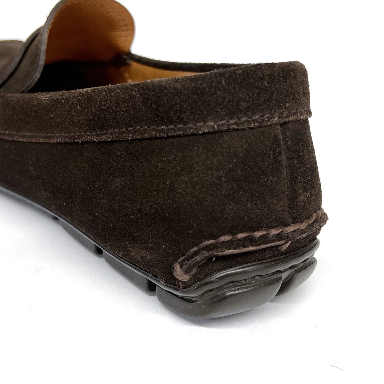 Prada Chocolate Leather Loafers