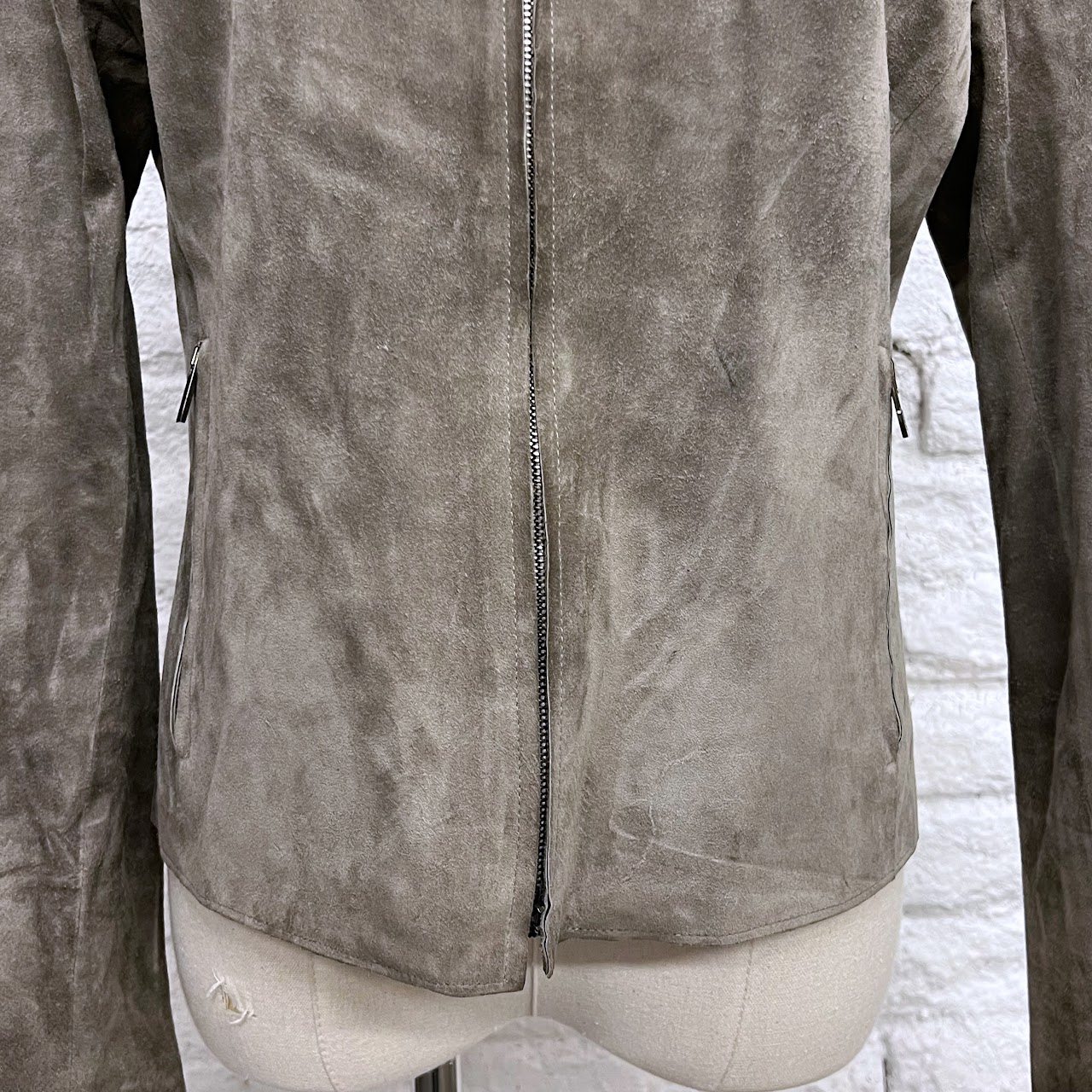 Gucci Gray Suede Jacket