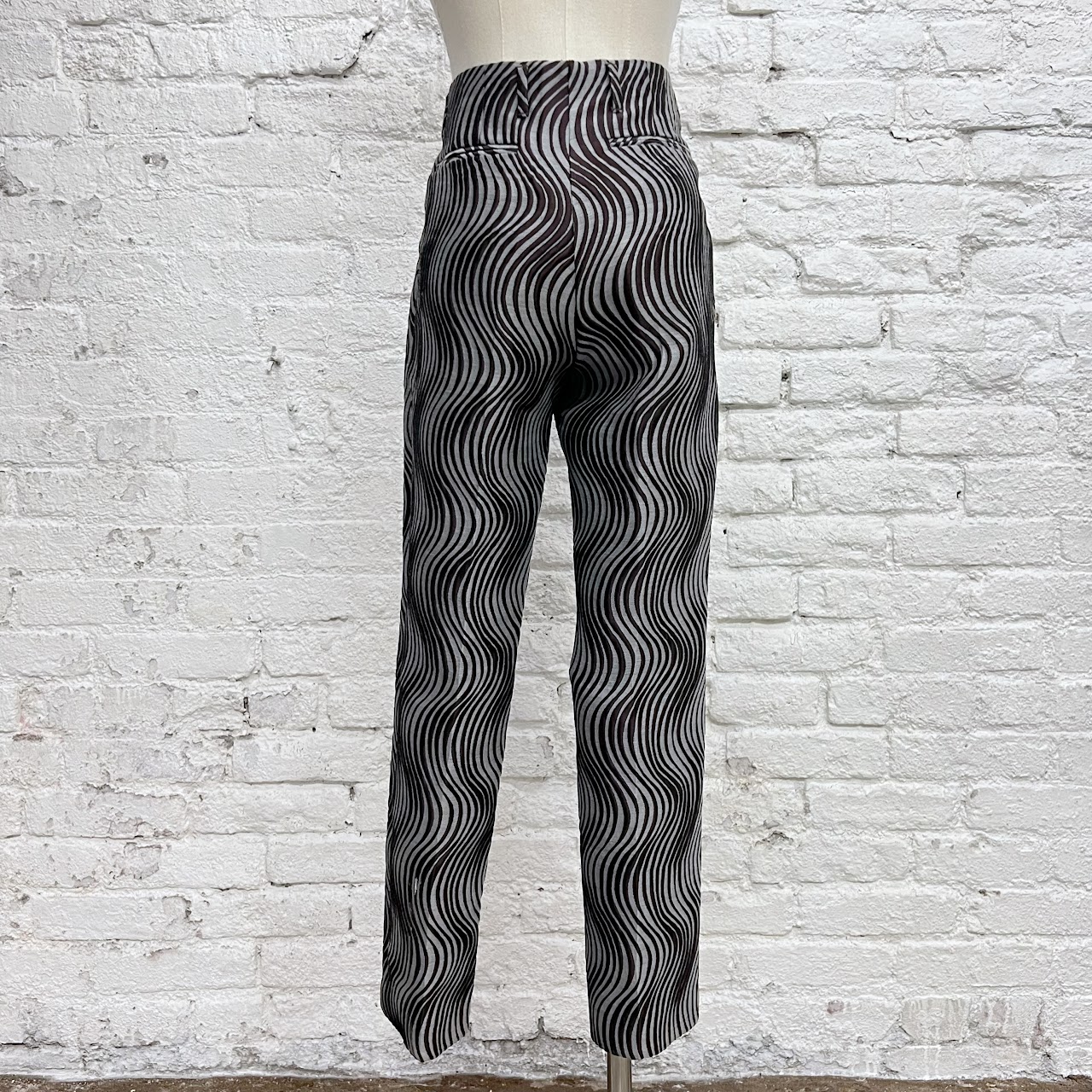 Dries Van Noten Op Art Trousers