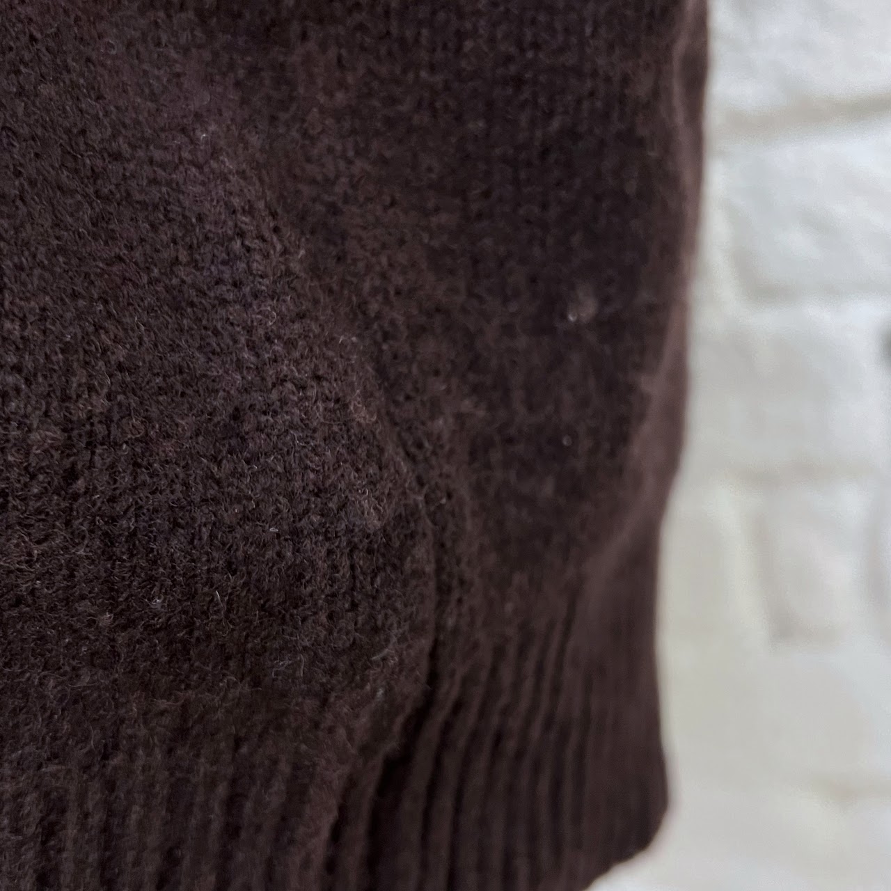 Miu Miu Brown Virgin Wool Sweater