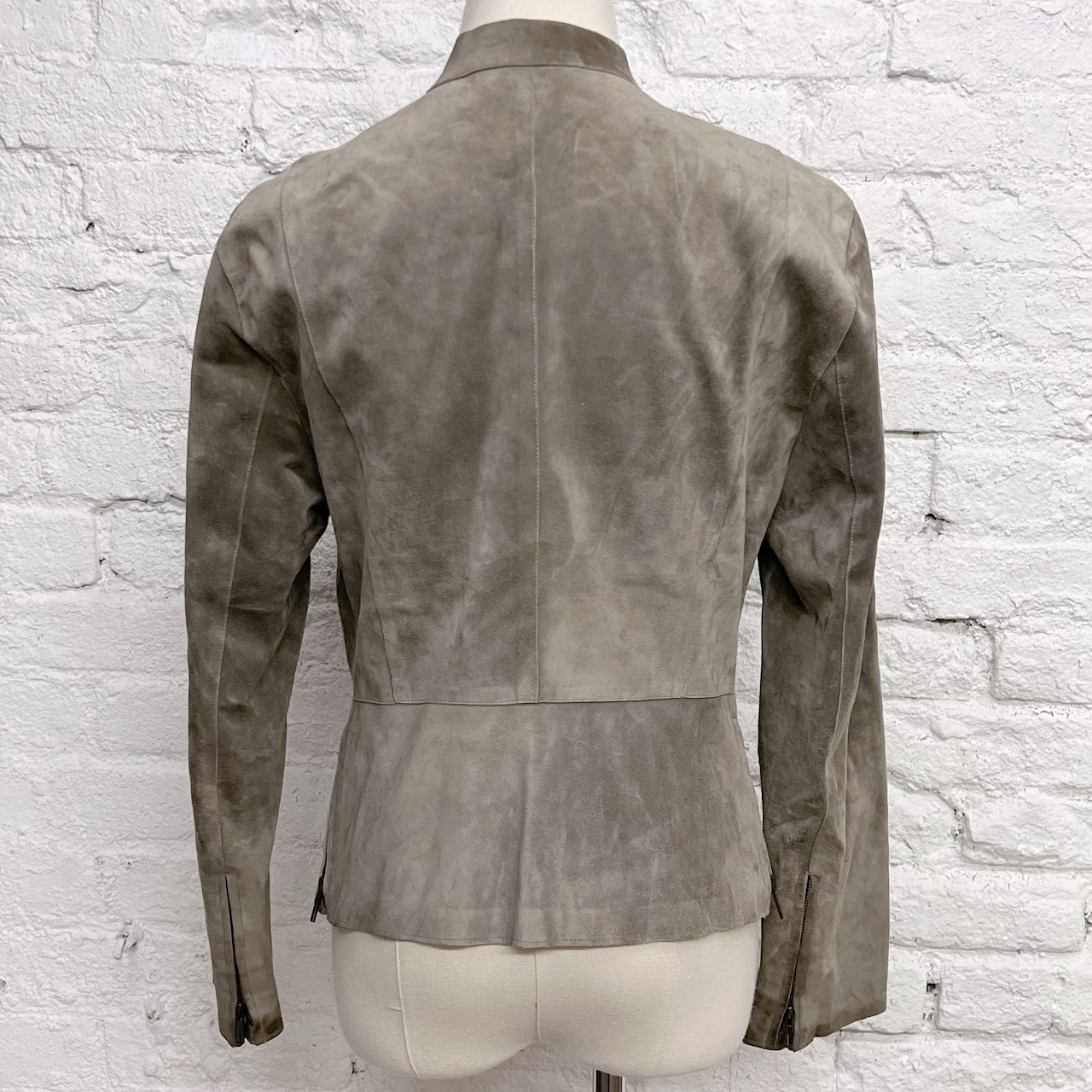 Gucci Gray Suede Jacket