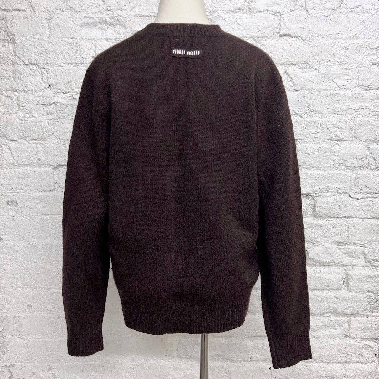 Miu Miu Brown Virgin Wool Sweater