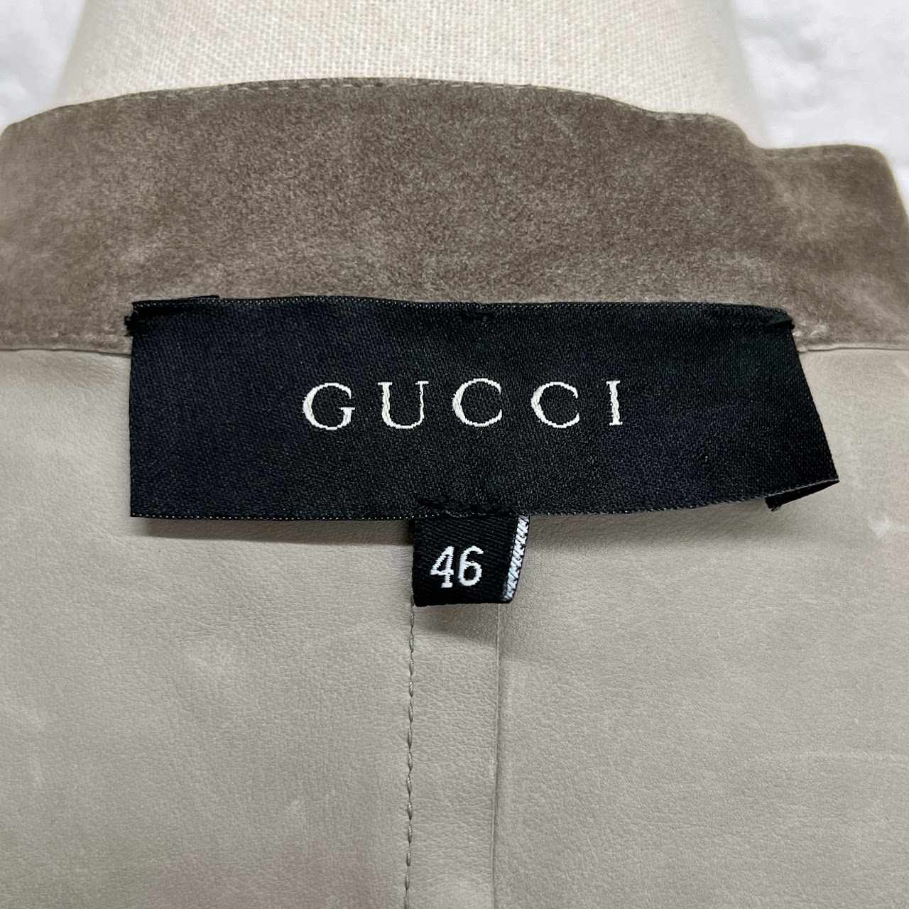 Gucci Gray Suede Jacket