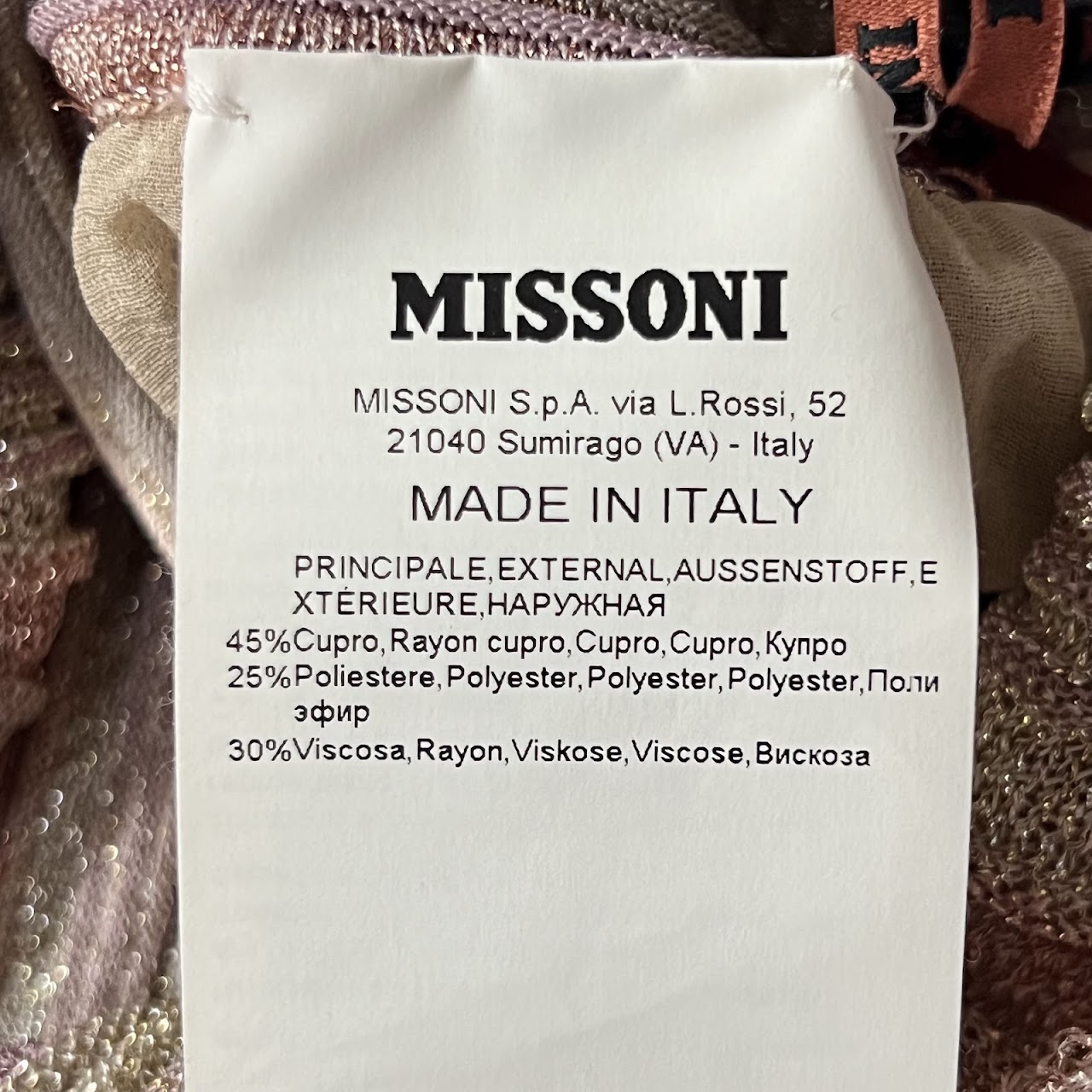 Missoni Knit Lamé Jumpsuit