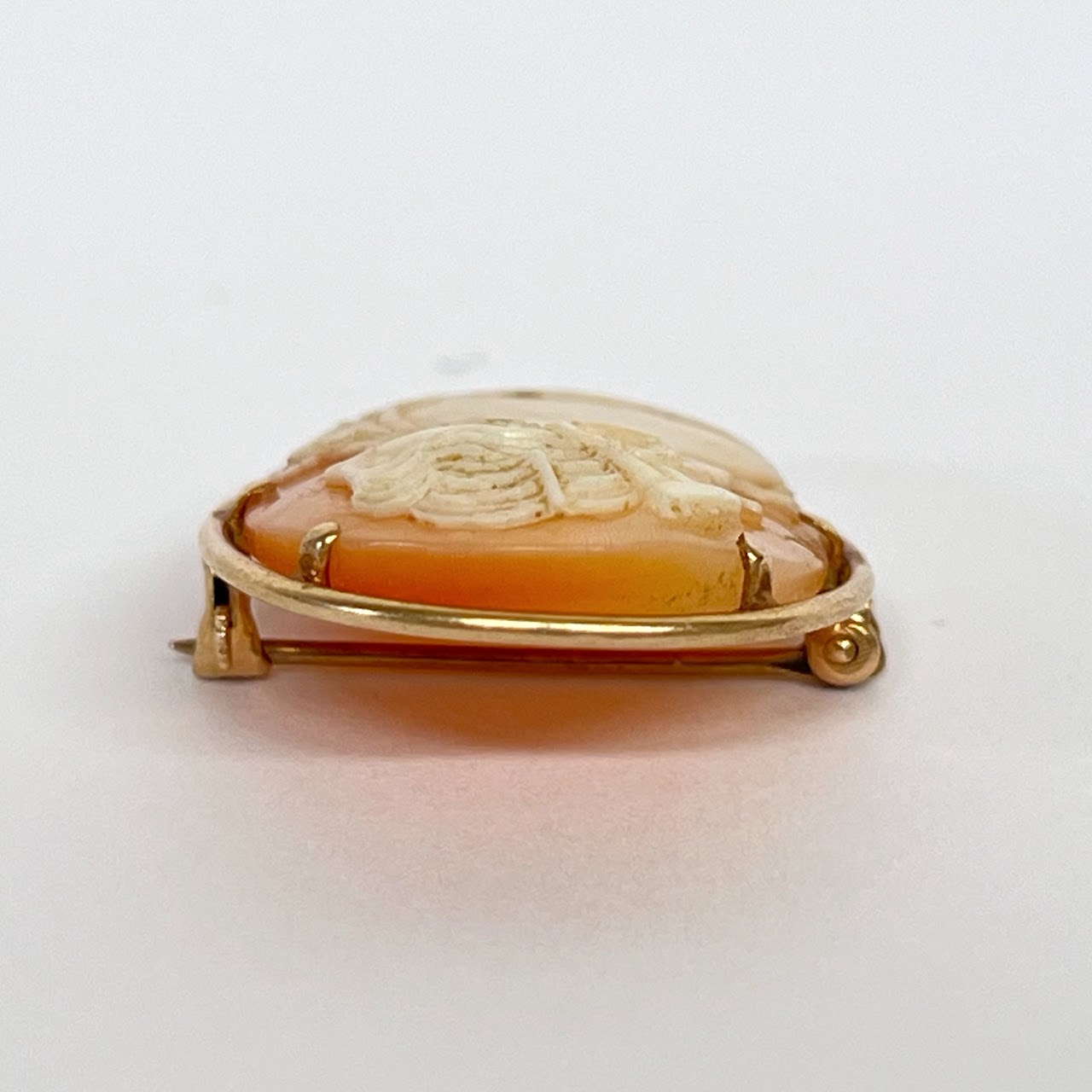 10K Gold Cameo Brooch