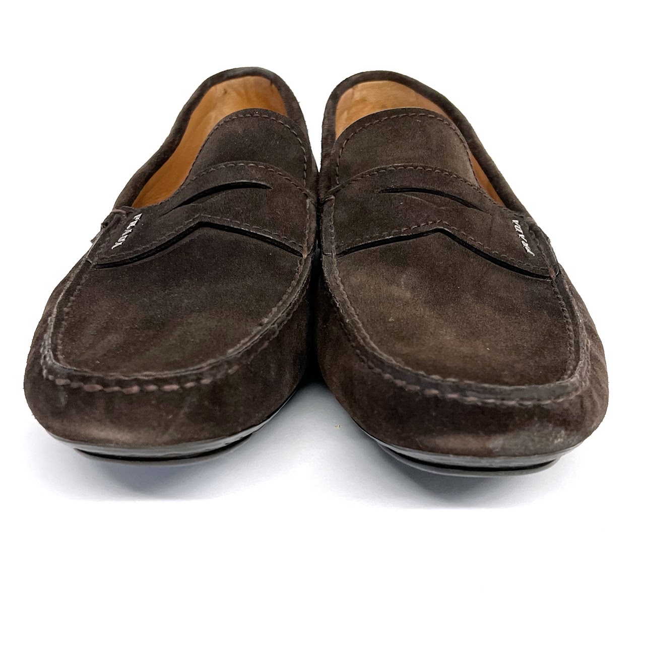 Prada Chocolate Leather Loafers