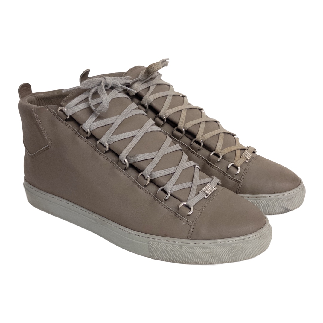 Balenciaga Arena Gray High-Top Sneakers