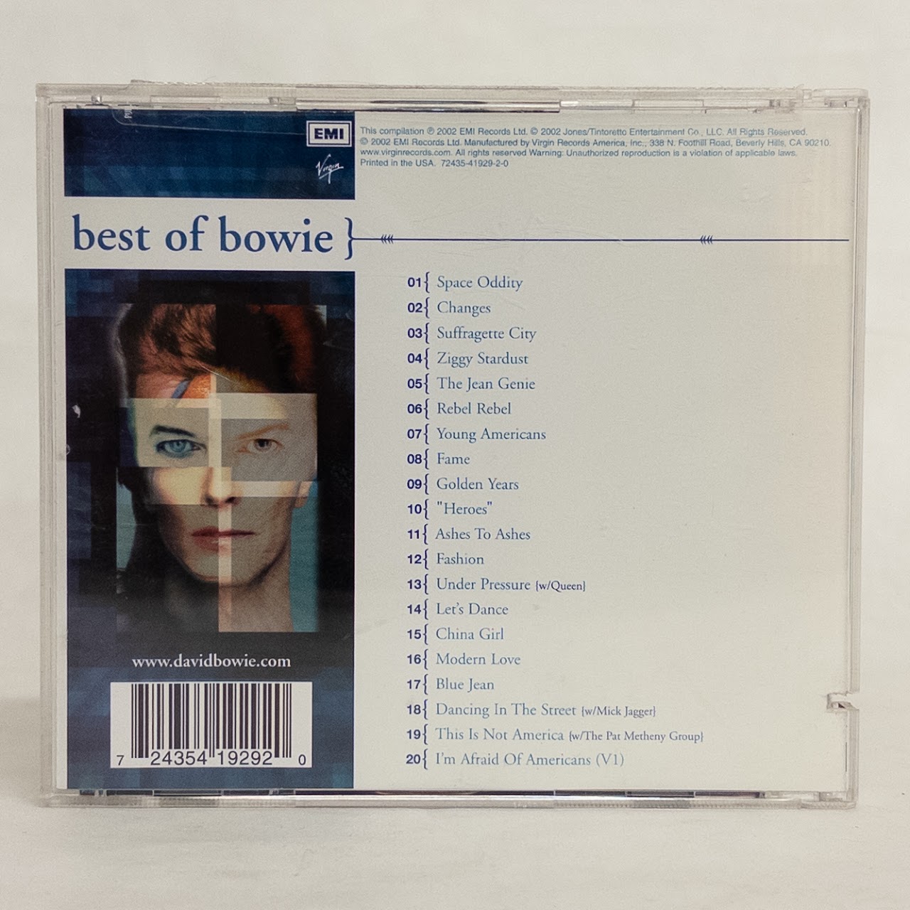 David Bowie Autographed 'Best of Bowie' CD