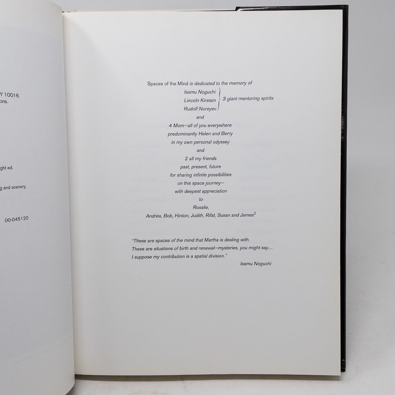 "Spaces Of The Mind" Isamu Noguchi's Dance Designs RARE Book