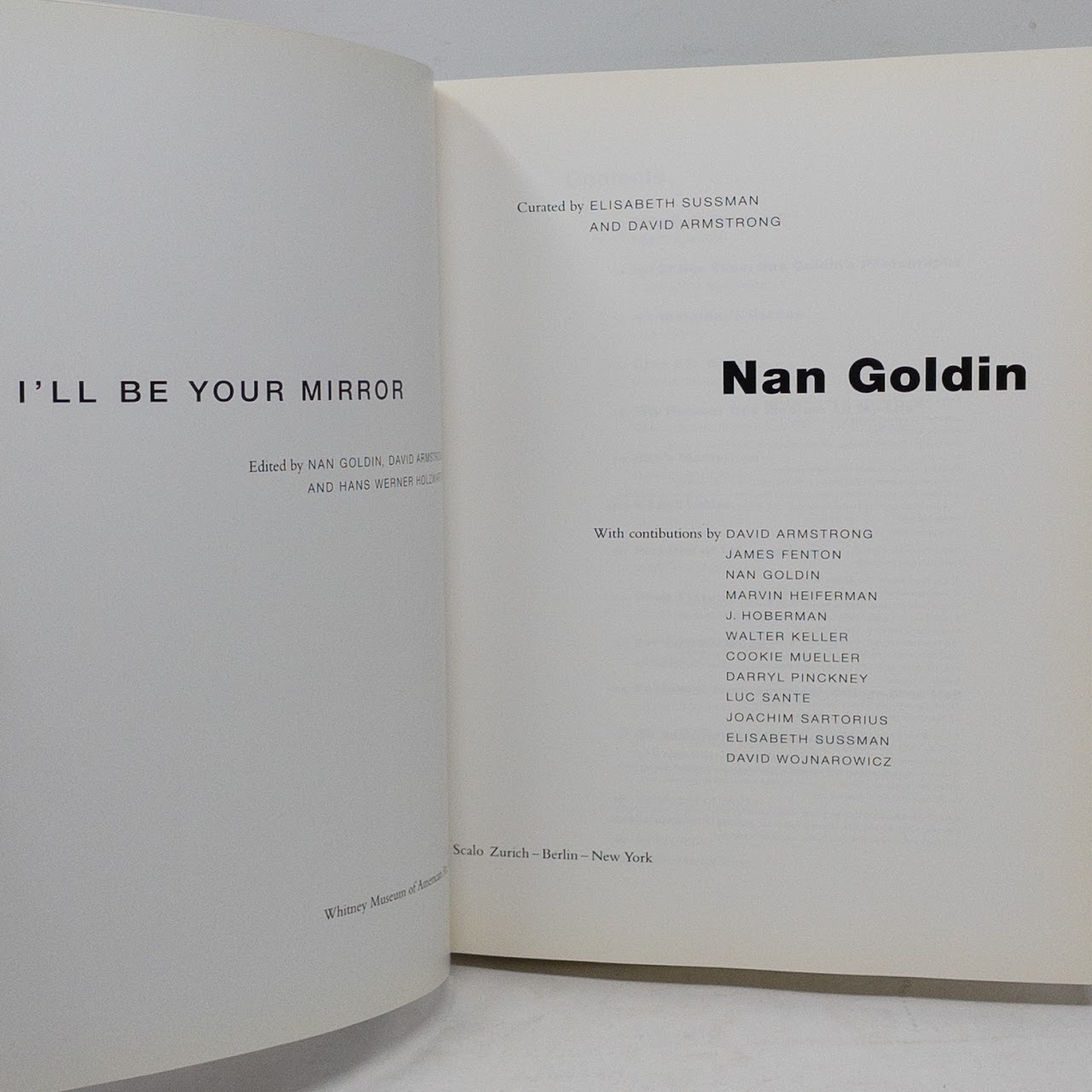 Nan Goldin "I'll Be Your Mirror" RARE Book