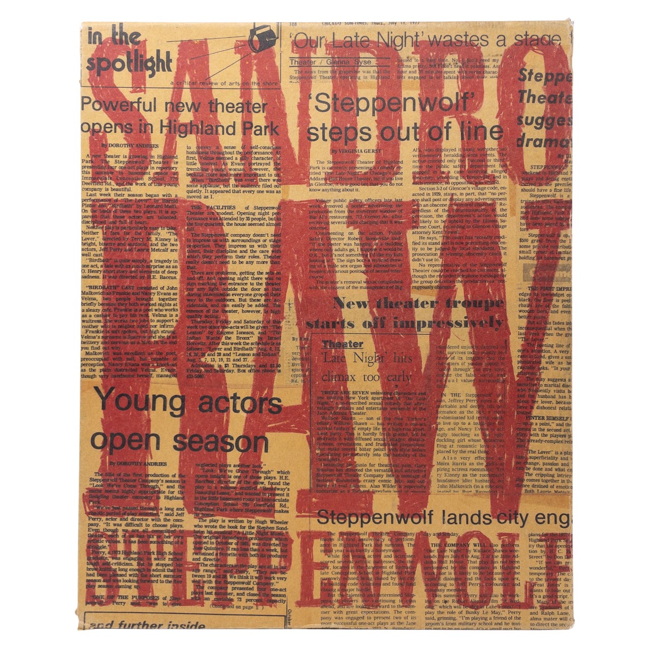 Sandro Miller SIGNED "Raw : Steppenwolf" Book