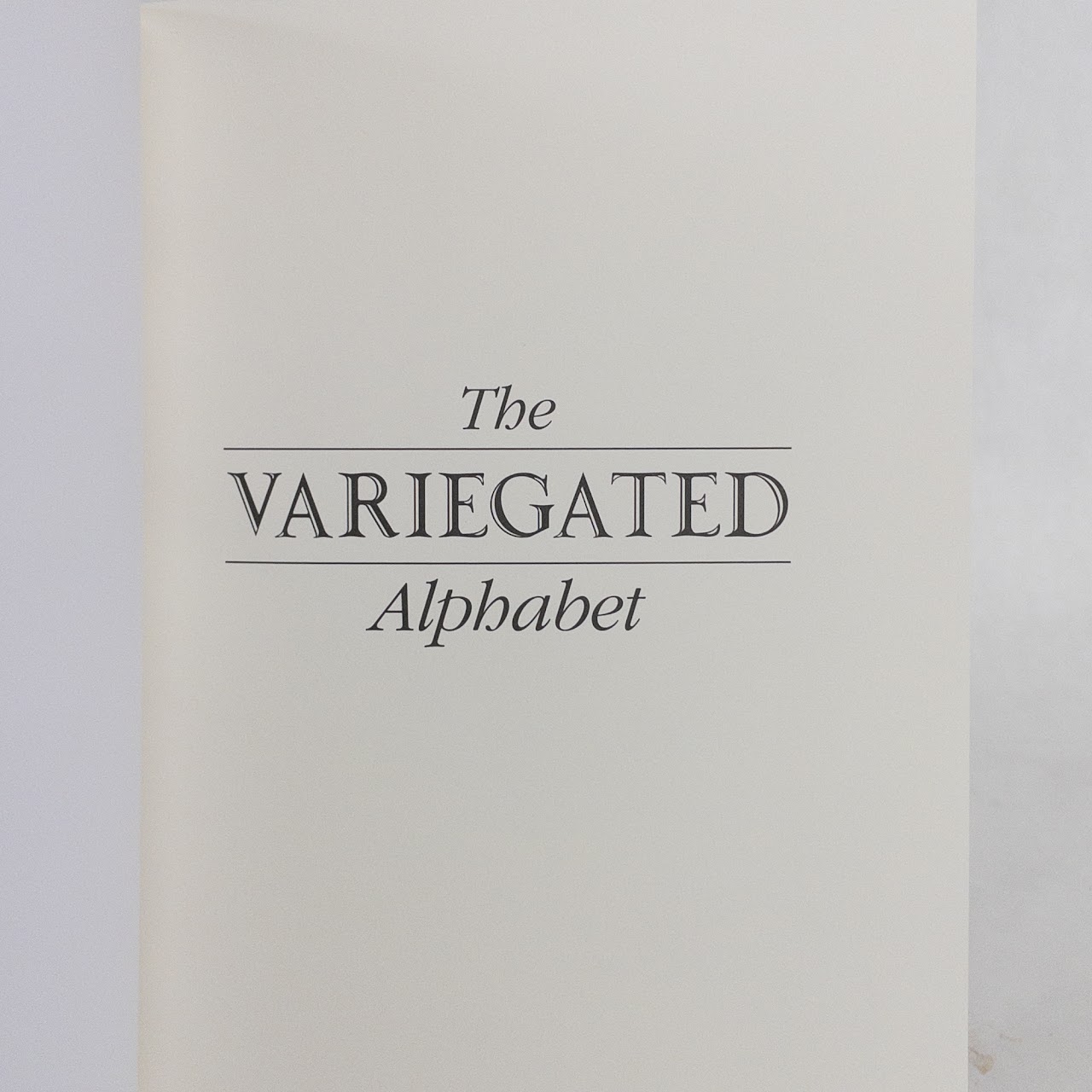 Caitlin R. Kiernan: 'The Variegated Alphabet' Signed Limited Edition