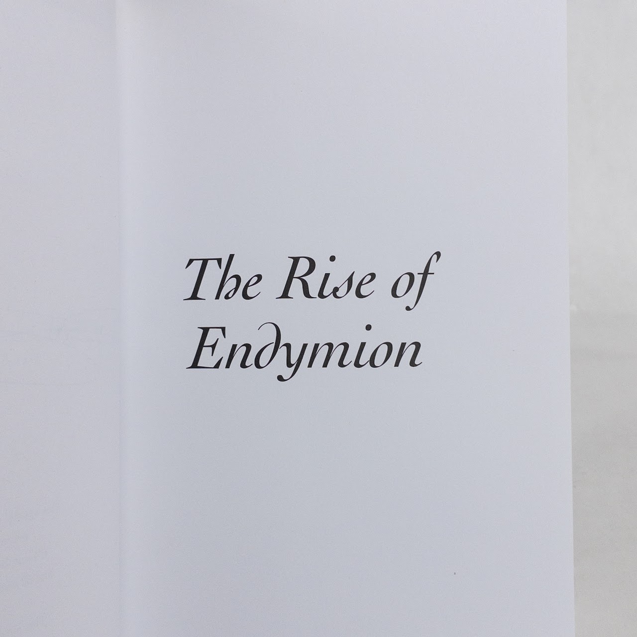 Dan Simmons: 'The Rise Of Endymion' Signed Limited Edition