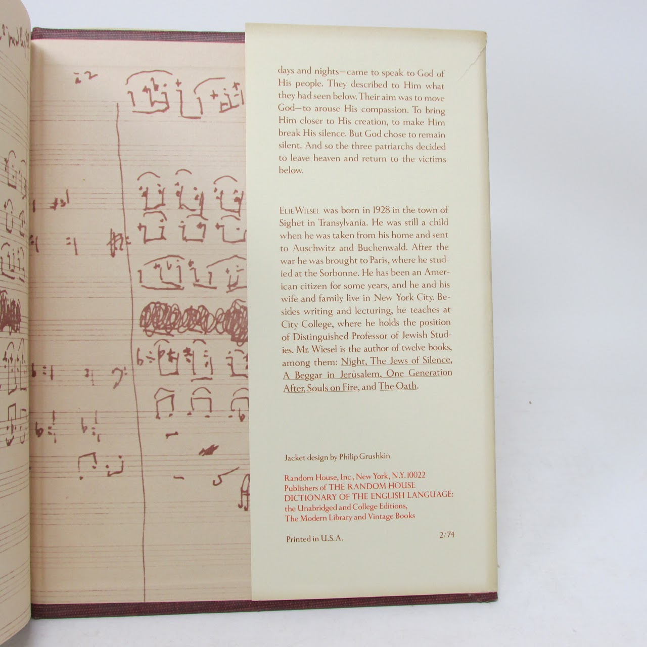 Elie Wiesel: 'Ani Maamin (A Song Lost and Found Again)' Signed Limited First Edition