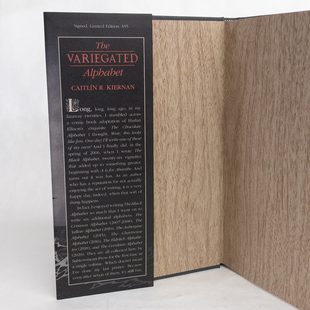 Caitlin R. Kiernan: 'The Variegated Alphabet' Signed Limited Edition