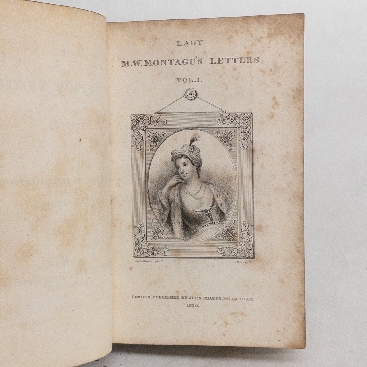 'The Letters Of Lady M. W. Montagu From Constantinople'  1820 Edition