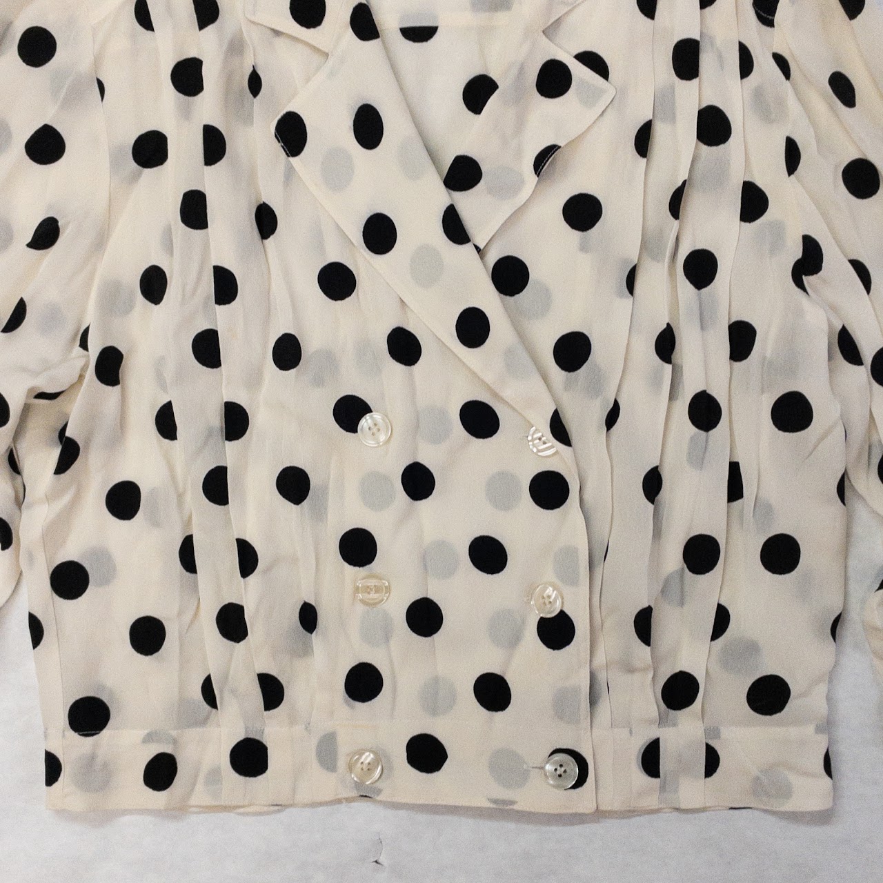 Christian Dior Separates Polka Dot Blouse