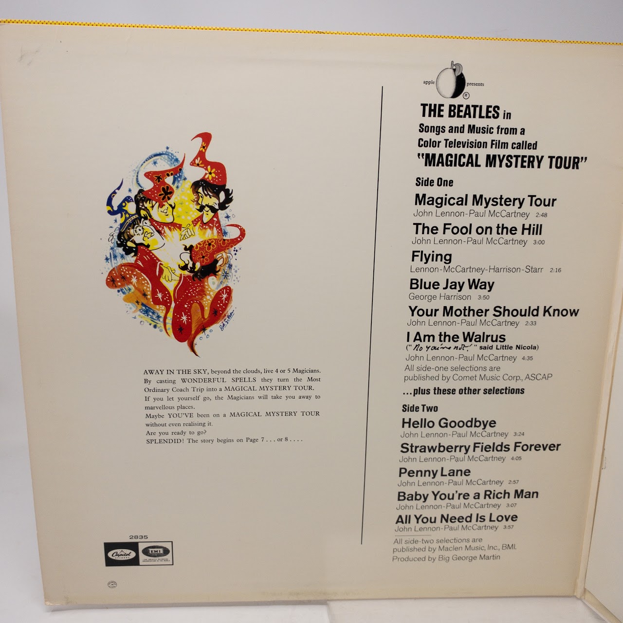 The Beatles: 'Magical Mystery Tour' 1967 LP with Inserts