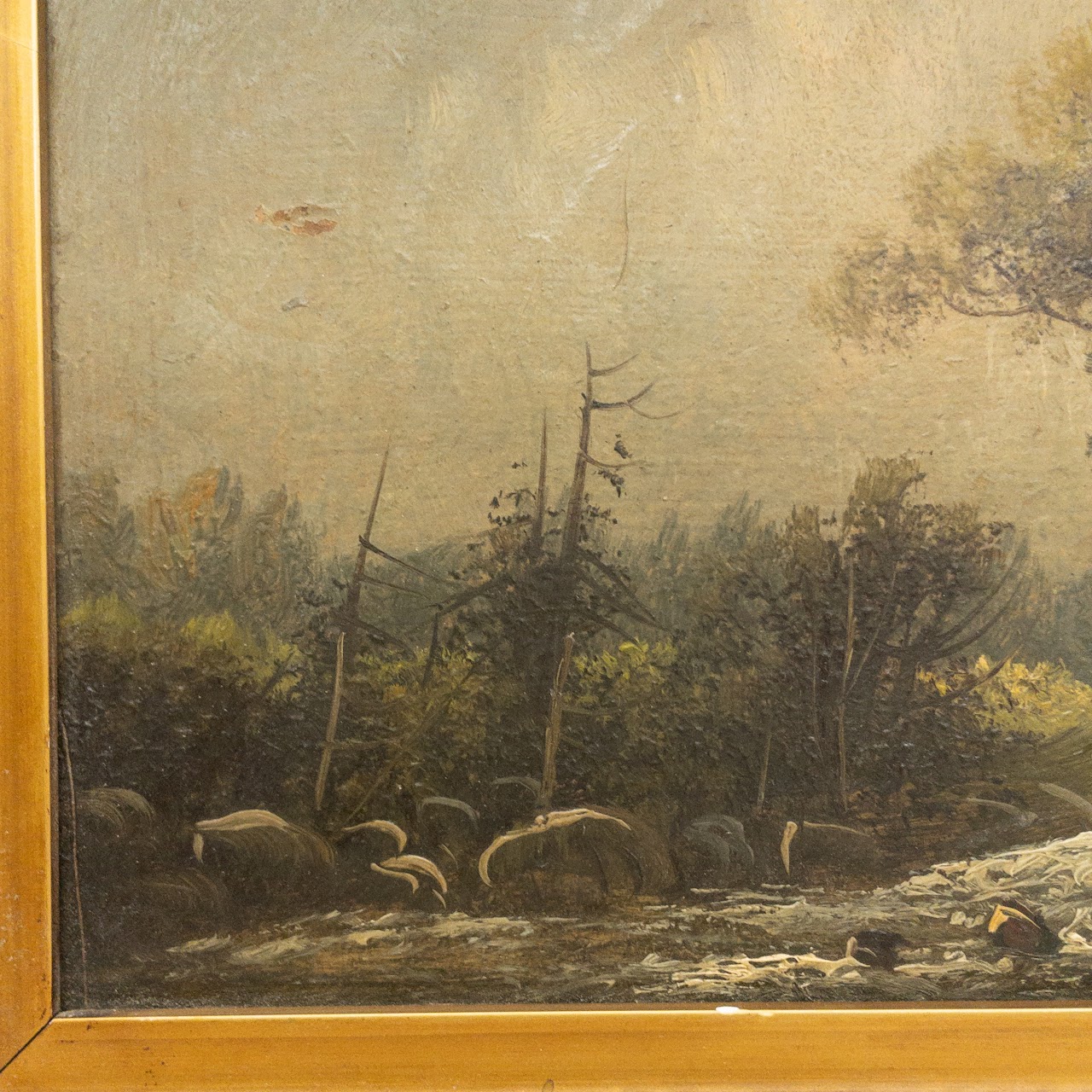 William Merritt Post Signed Oil Landscape Painting