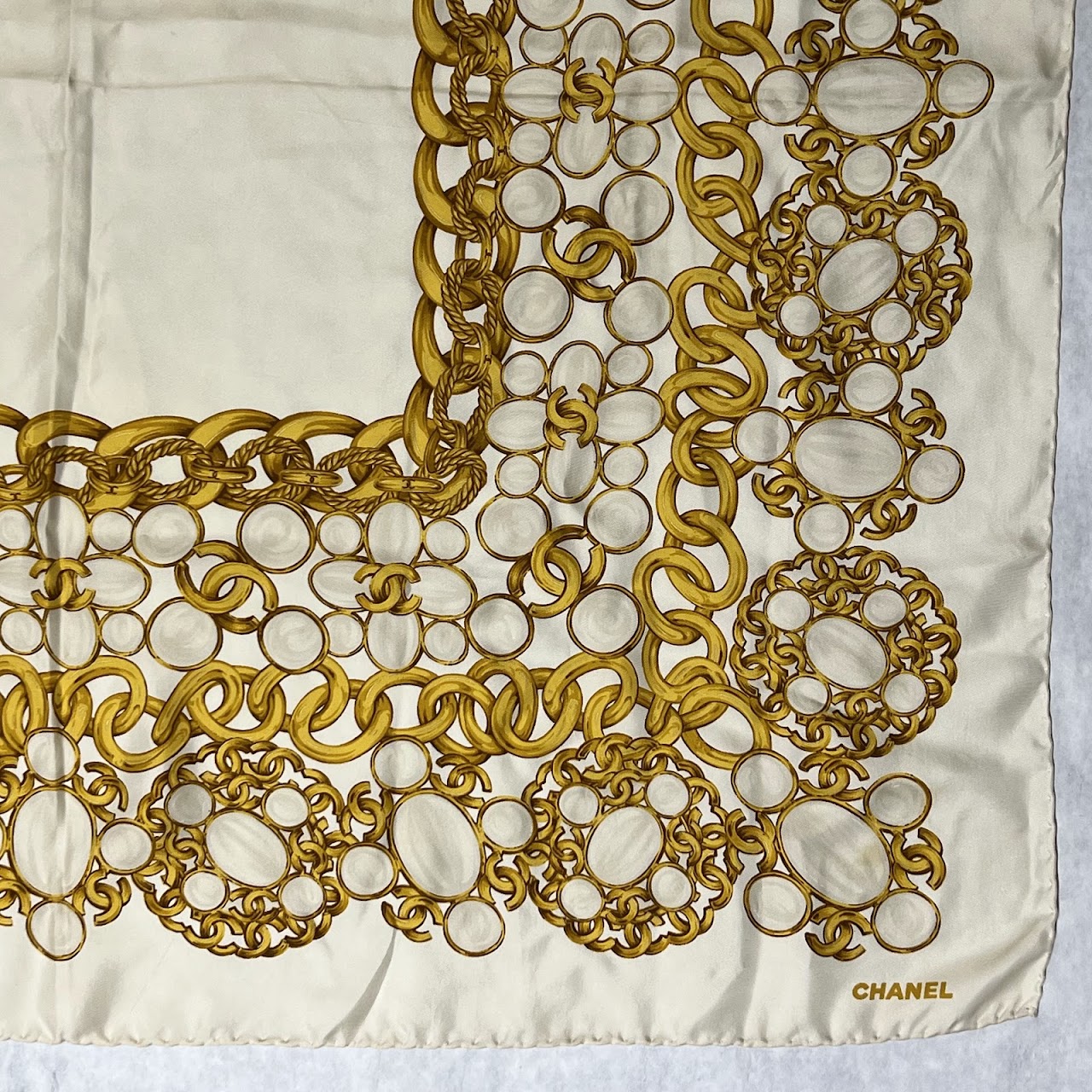 Chanel Silk Chain Scarf