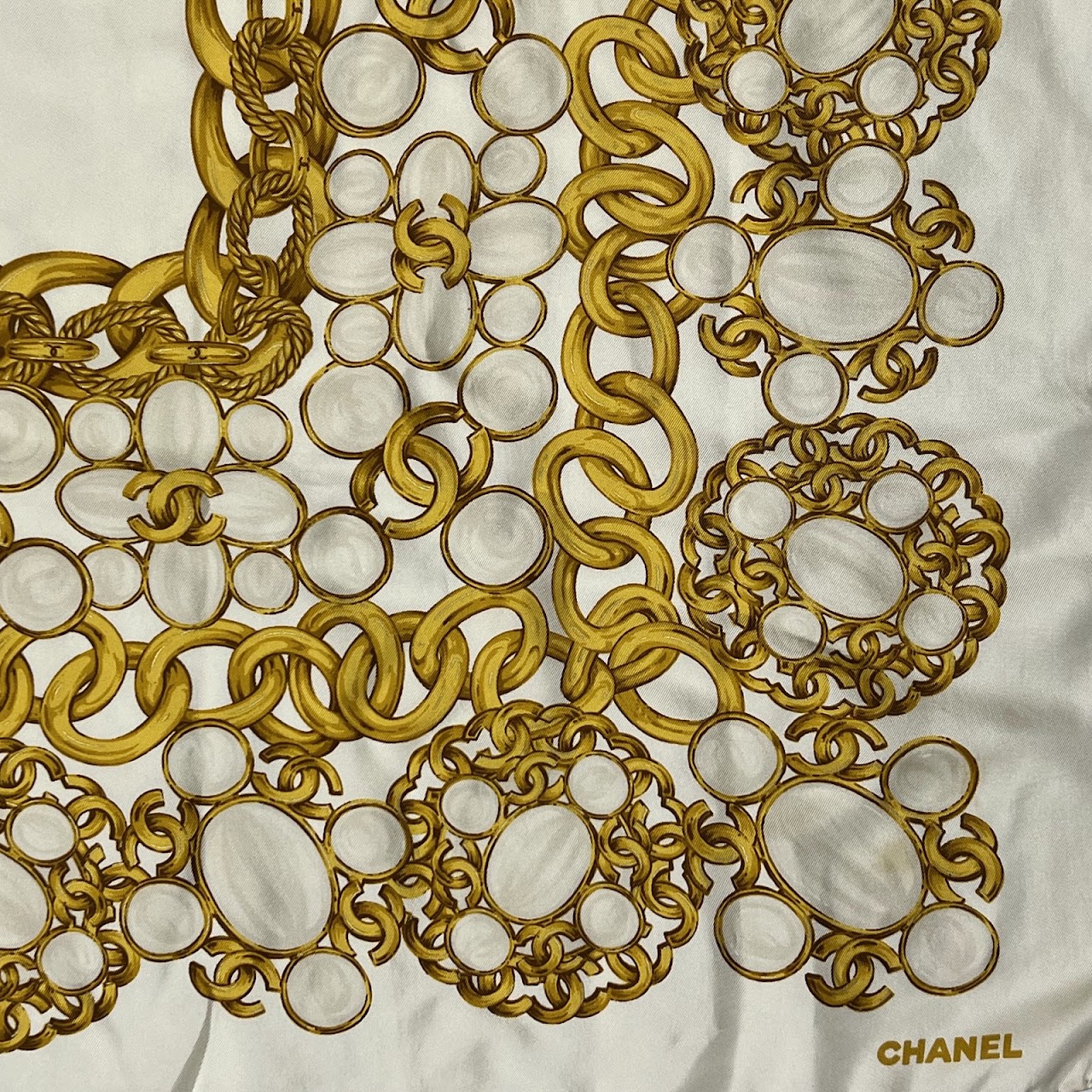 Chanel Silk Chain Scarf