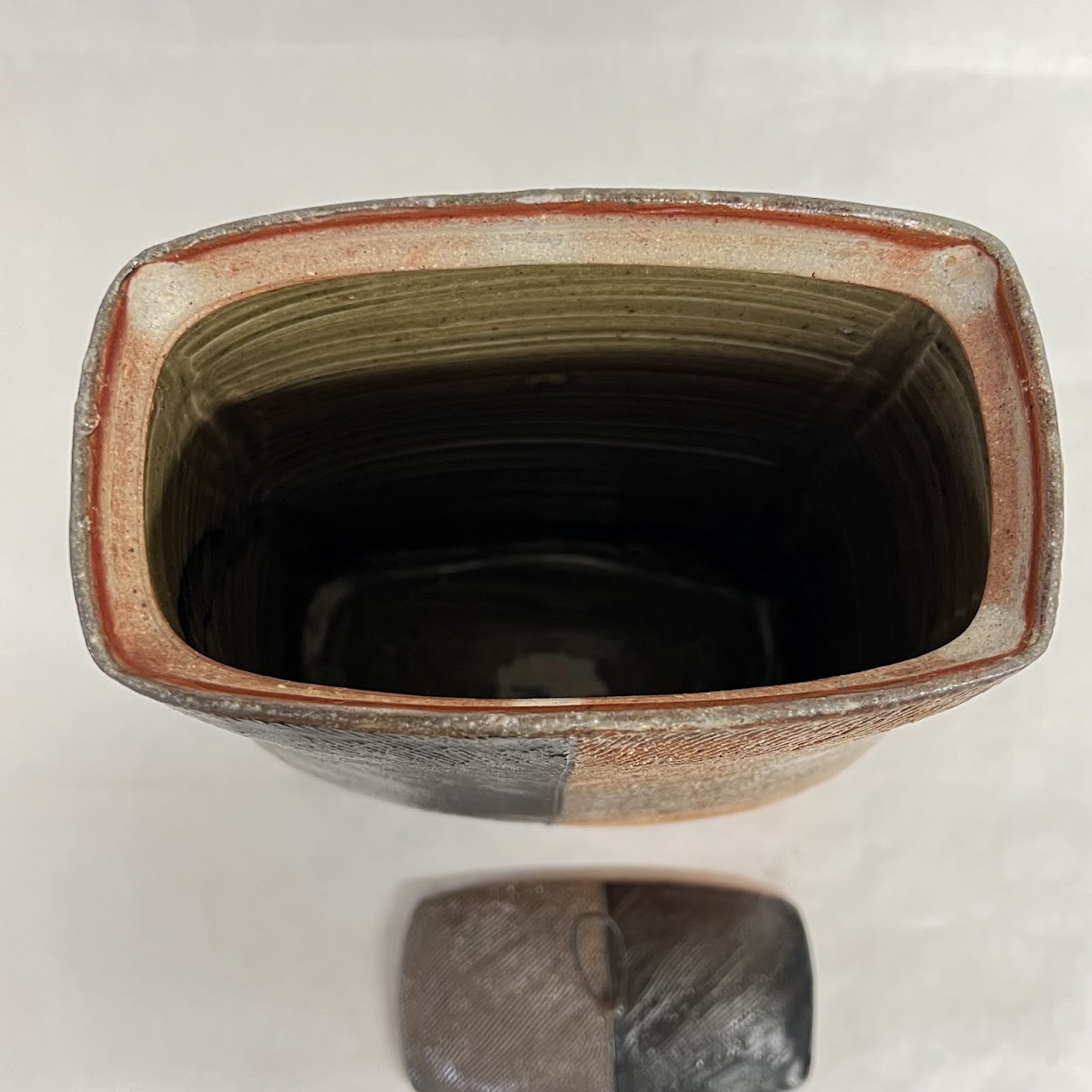 Studio Ceramic Large Wabi-Sabi Lidded Vessel