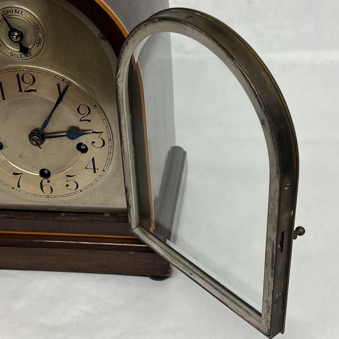 Winterhalder & Hofmeier 1920s German Mahogany Mantel Clock