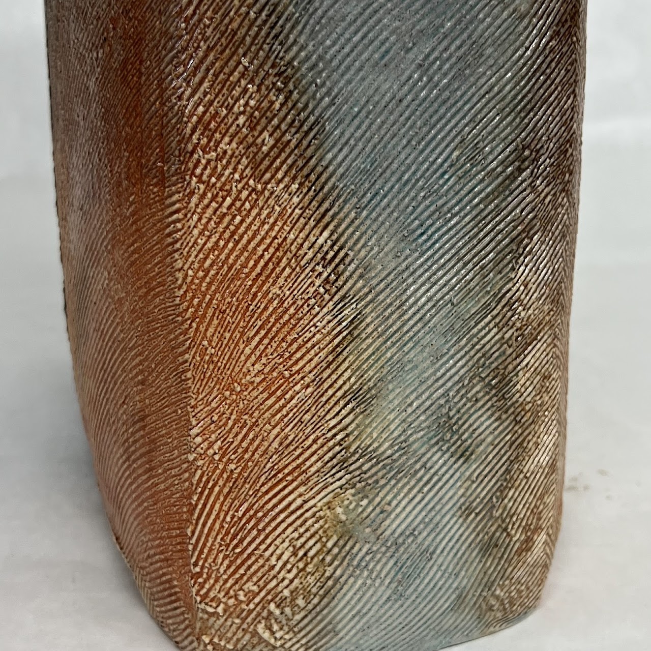 Studio Ceramic Large Wabi-Sabi Lidded Vessel