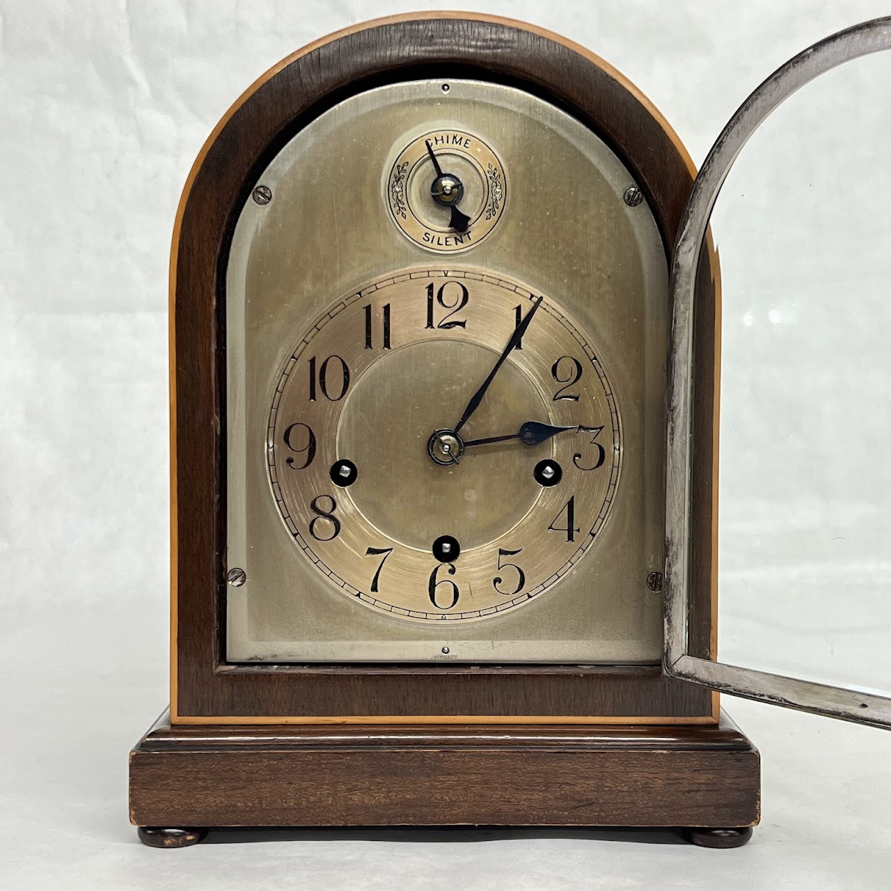 Winterhalder & Hofmeier 1920s German Mahogany Mantel Clock