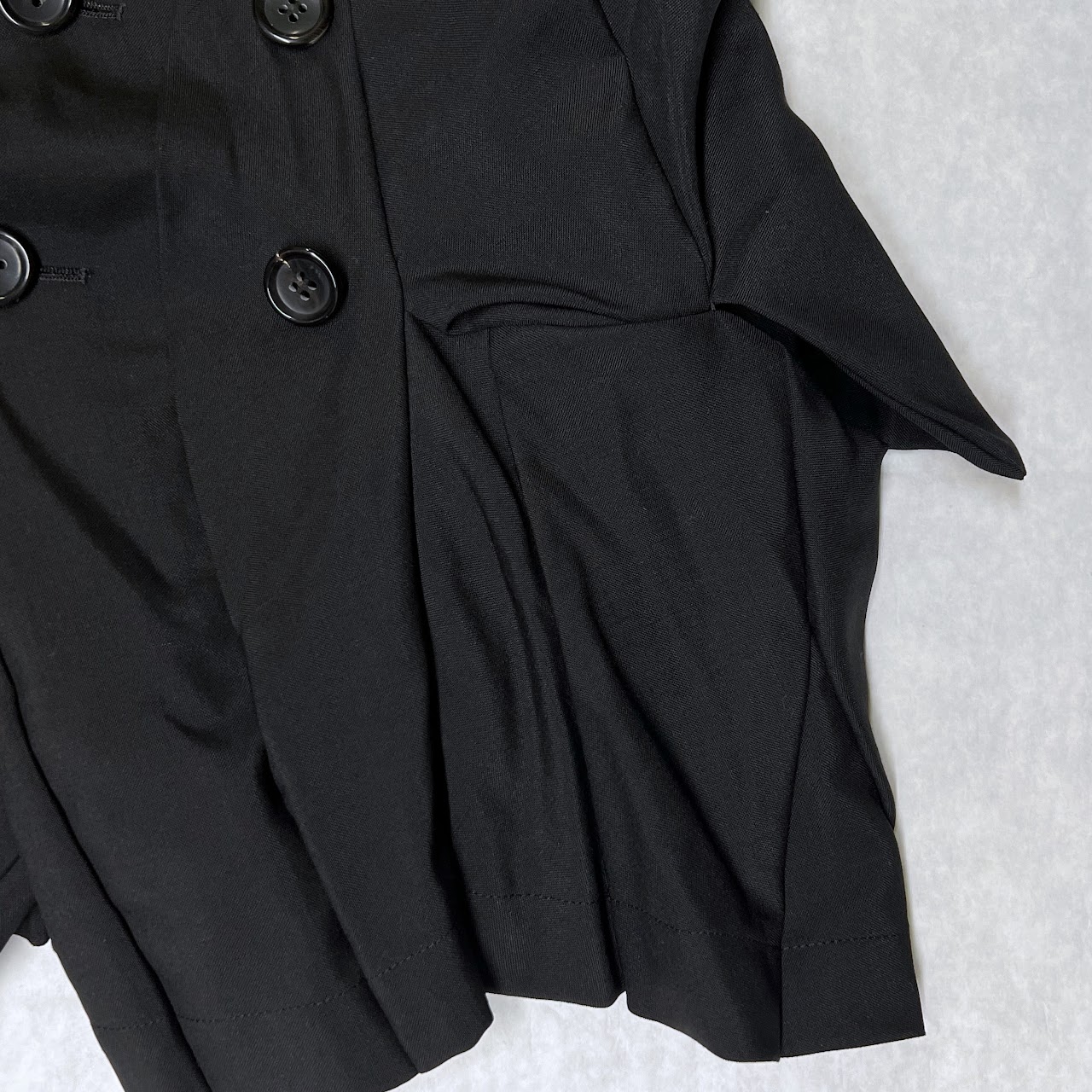 Junya Watanabe + Commes des Garçons Wool and Mohair Gabardine Tuck Jacket