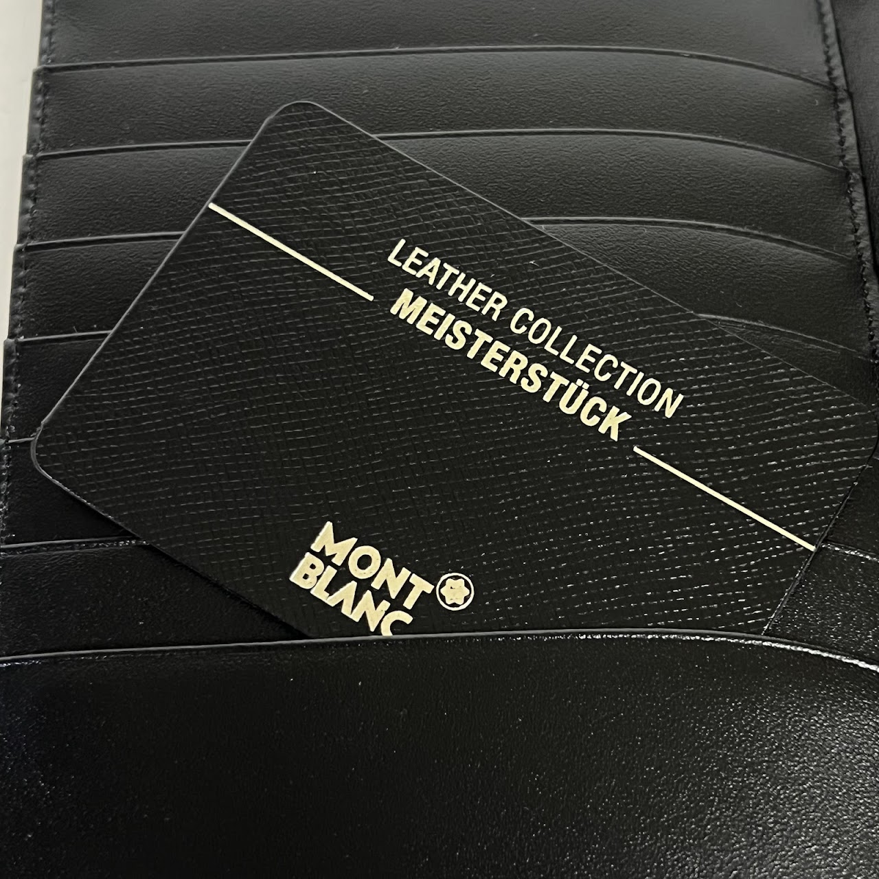 Montblanc MINT Black Leather Passport Wallet