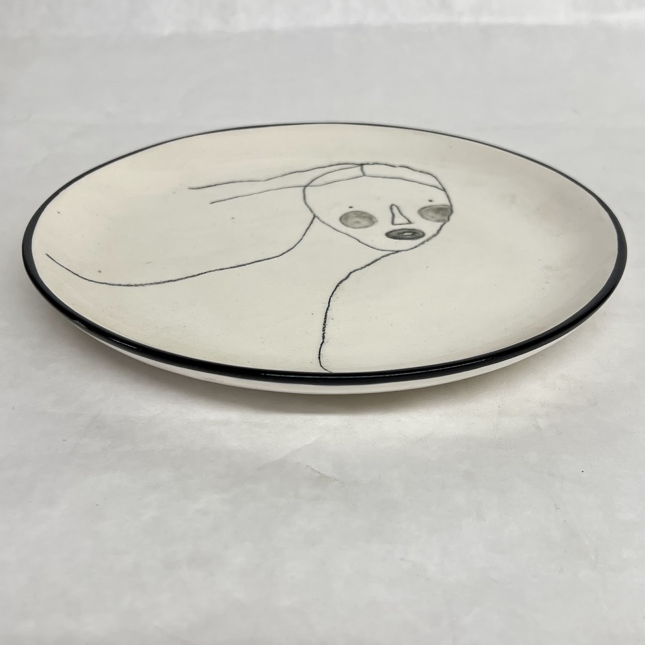 Sherry Olsen for Pastec Signed Ceramic Plate