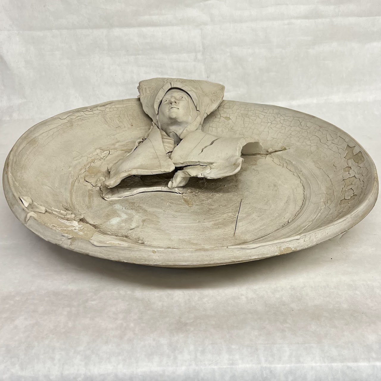 Studio Ceramic Large Plate Sculpture