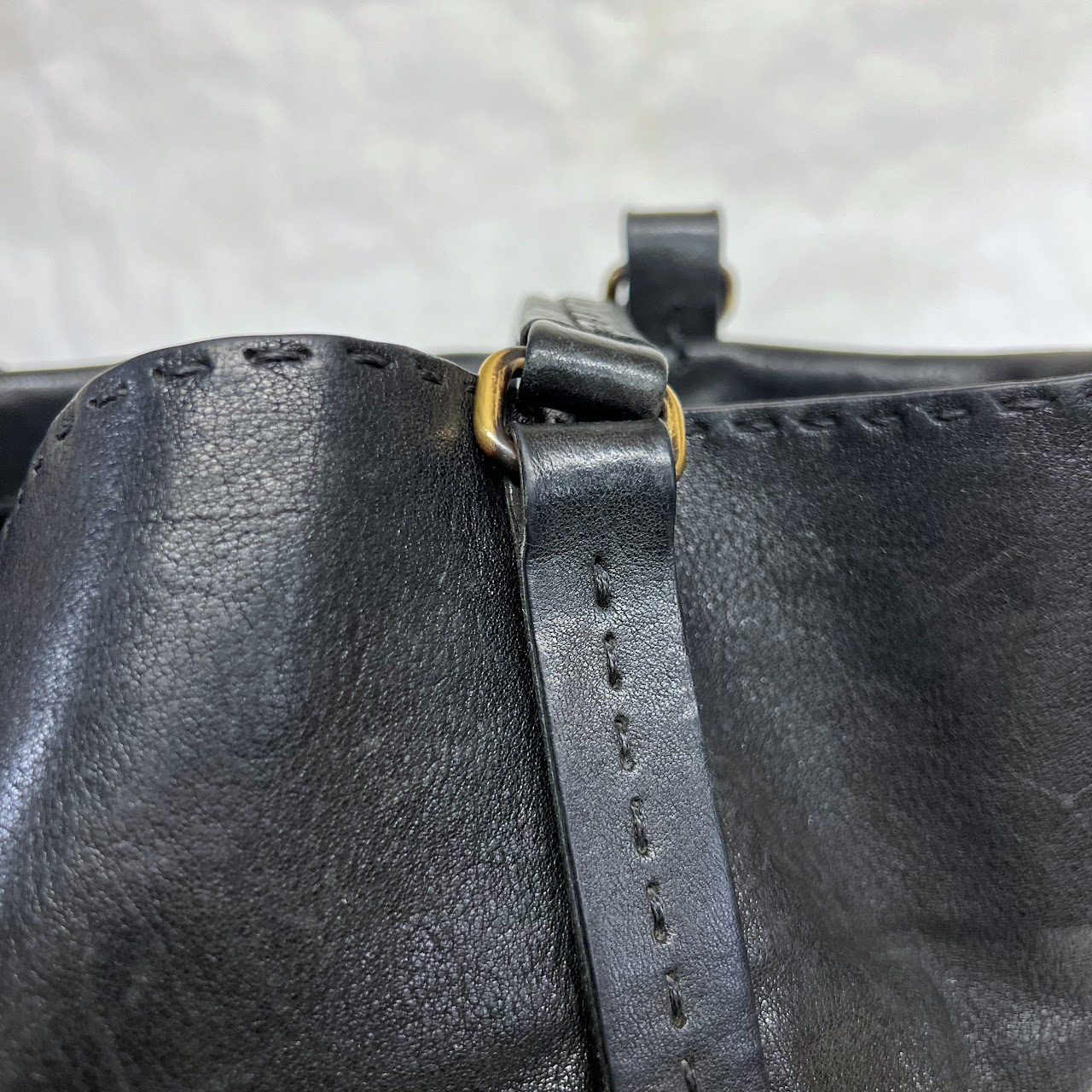 Johnny Farah Large Leather Tote