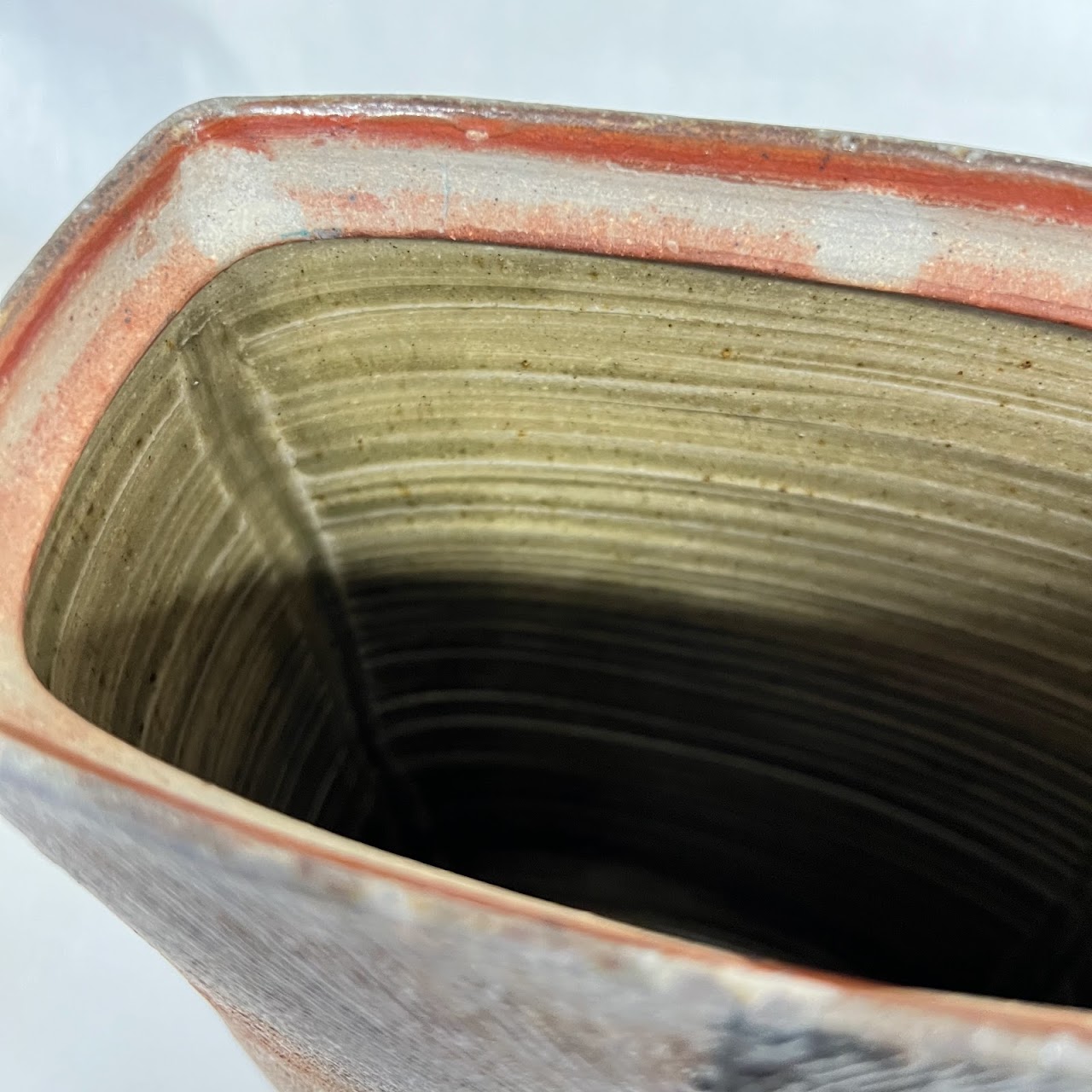 Studio Ceramic Large Wabi-Sabi Lidded Vessel