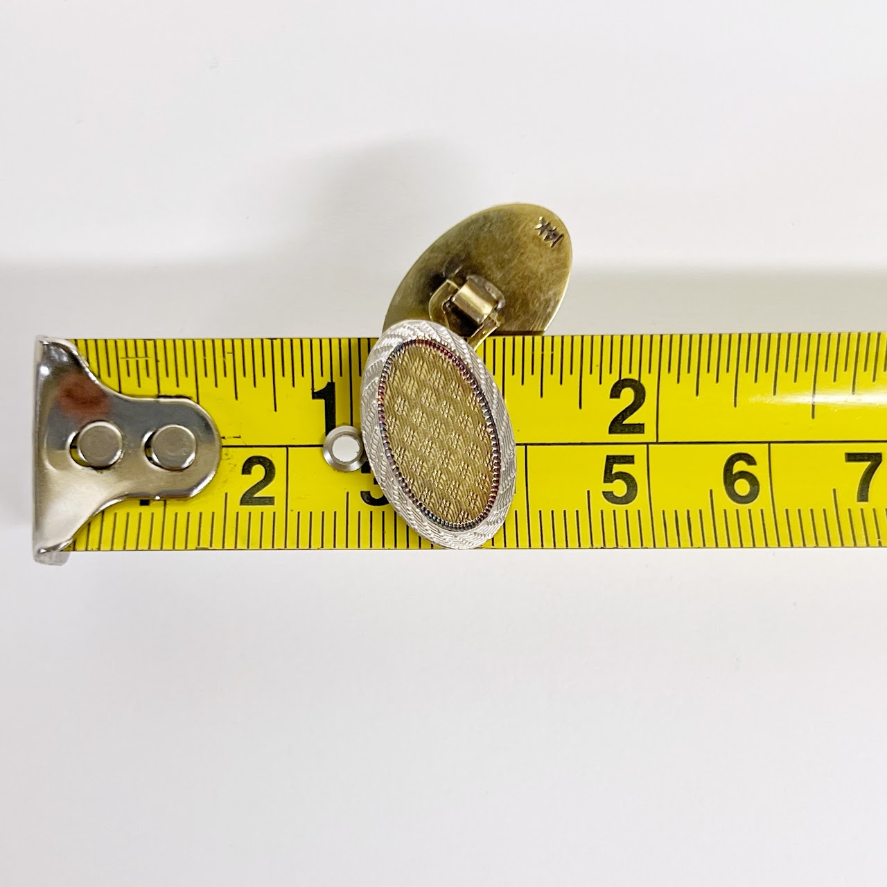 14K Gold Bi Color Cufflinks