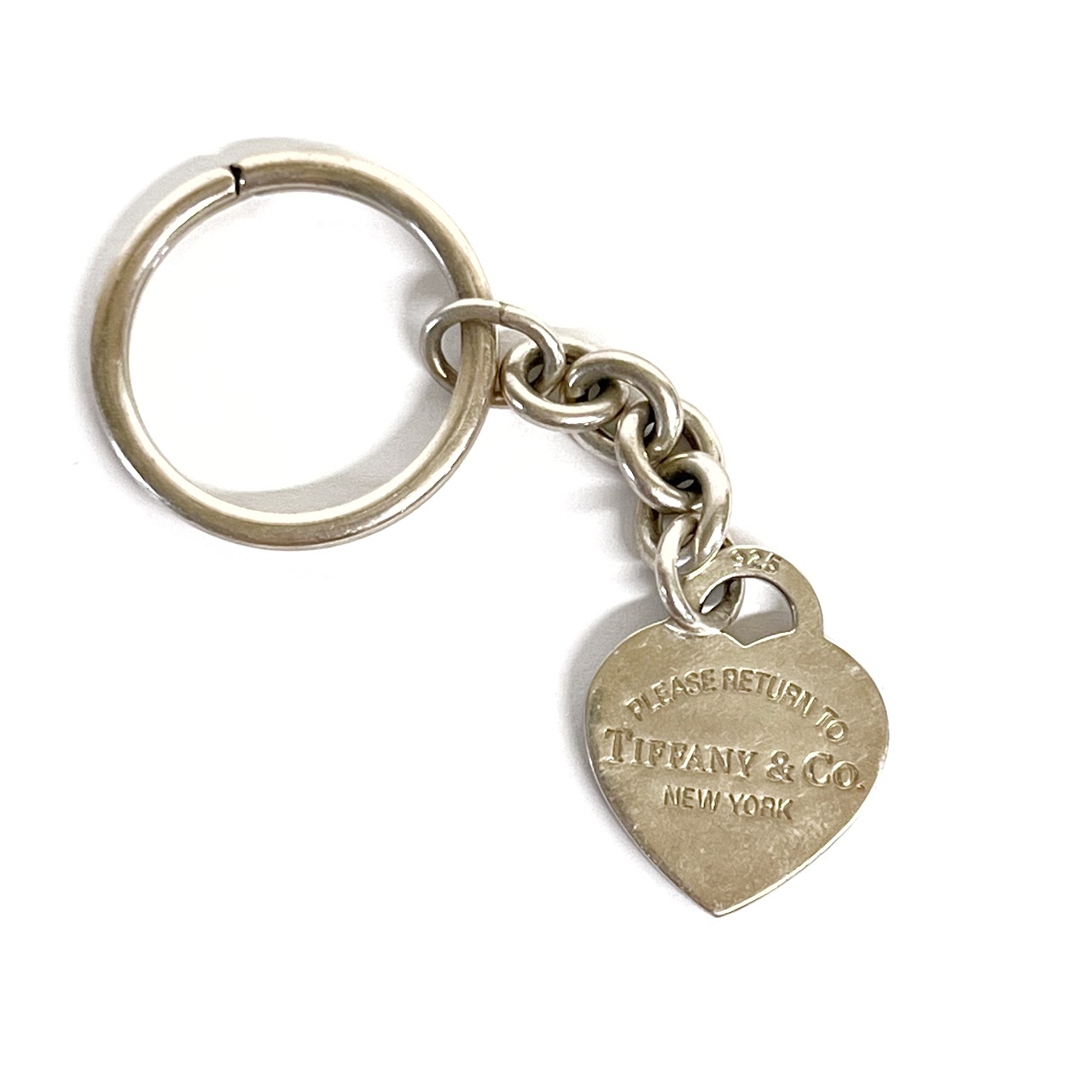 Tiffany & Co. Sterling Silver 'Return To' Key Ring