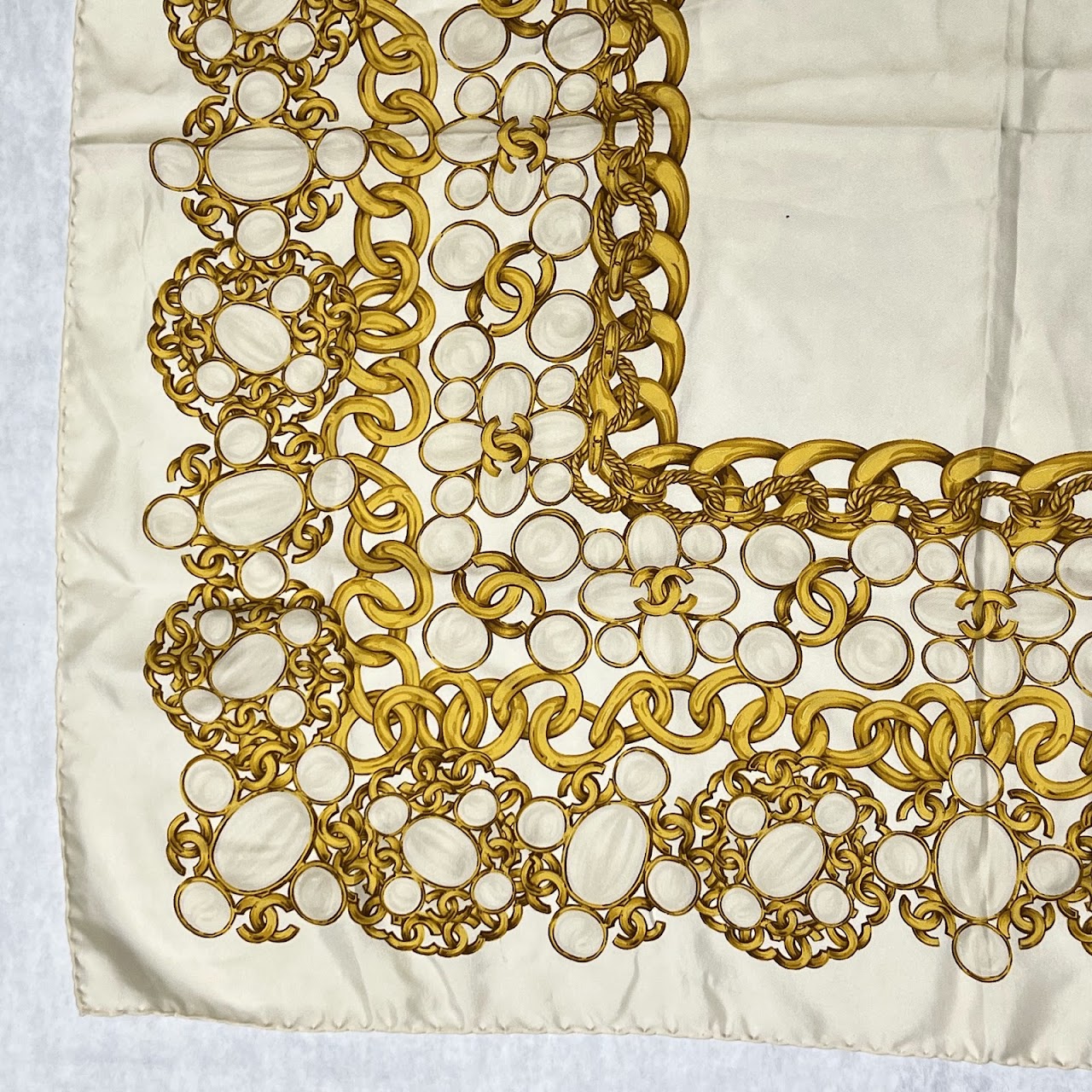 Chanel Silk Chain Scarf