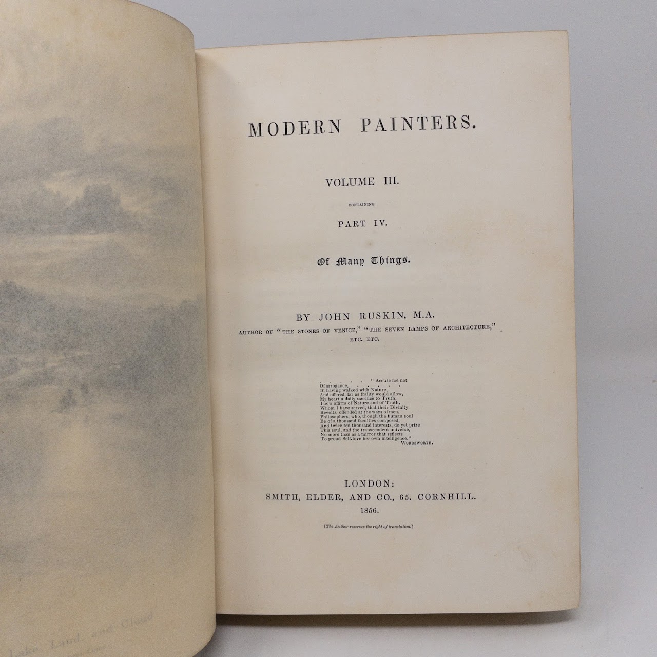 John Ruskin: 'Modern Painters' Five Volume Set