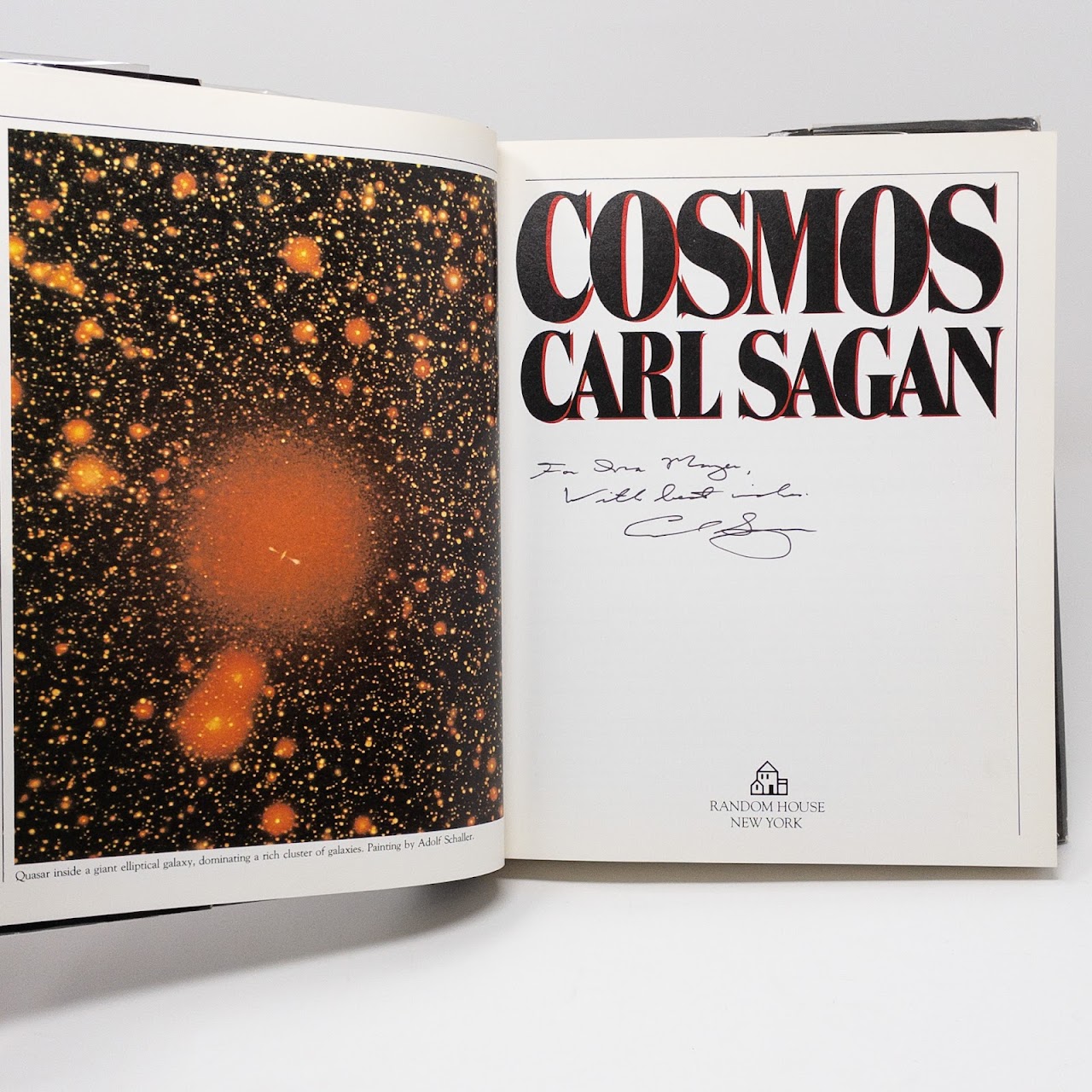 Carl Sagan 'Cosmos' SIGNED First Edition