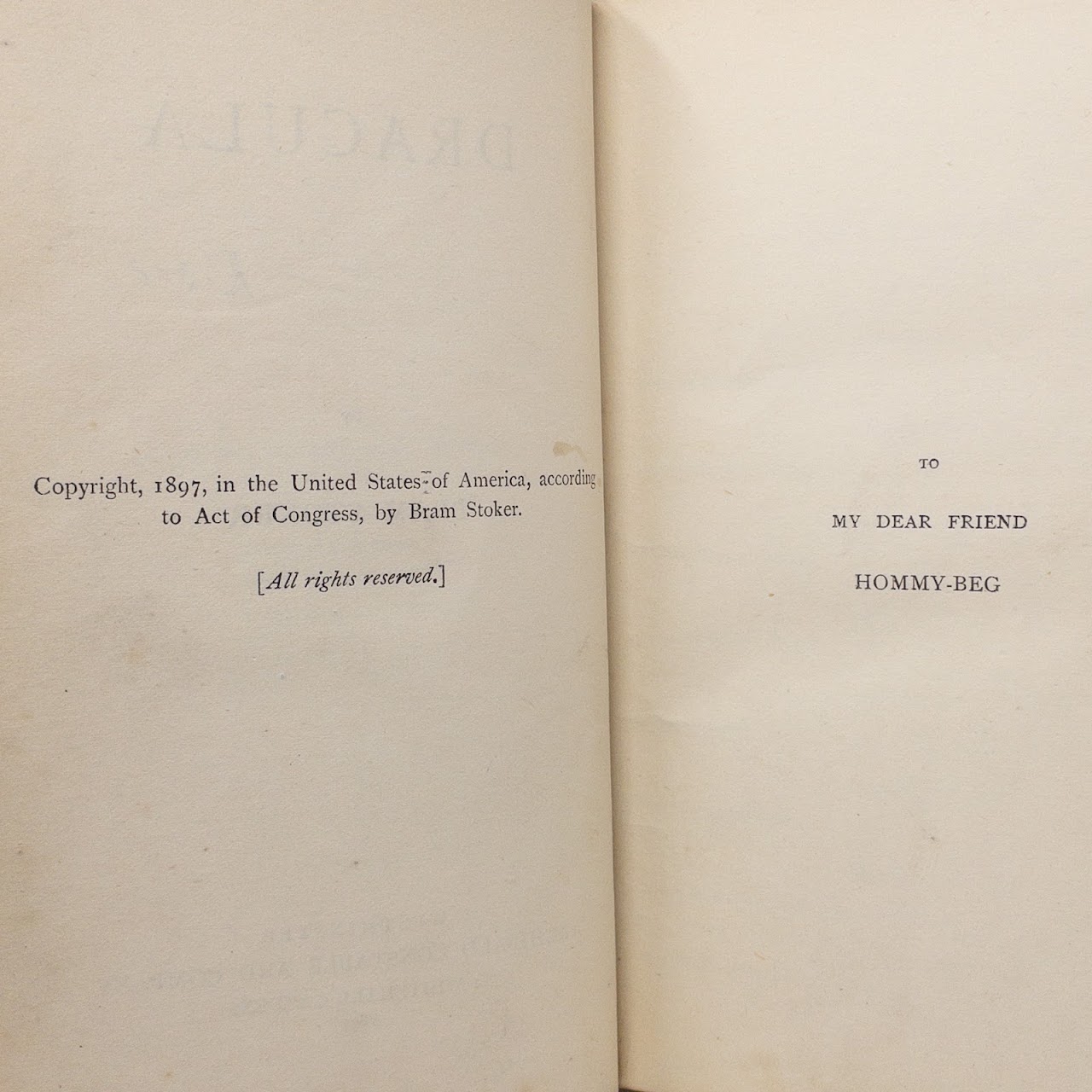 Bram Stoker: 'Dracula' First Edition 1897, Re-Bound