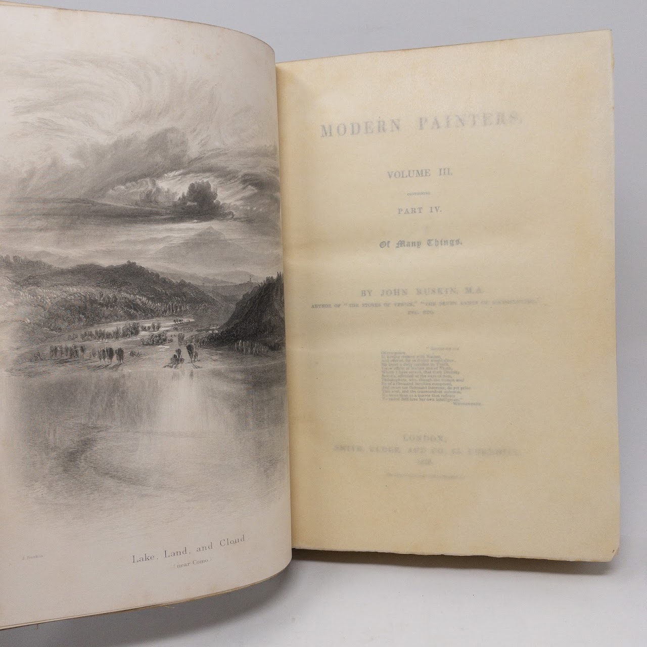 John Ruskin: 'Modern Painters' Five Volume Set