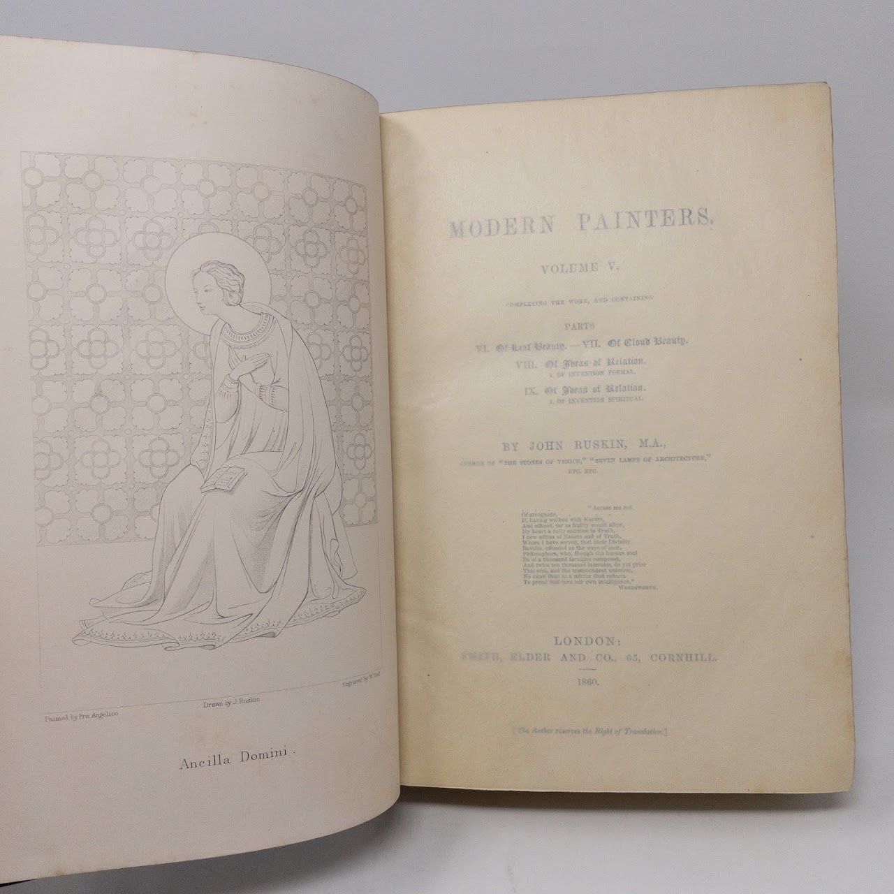 John Ruskin: 'Modern Painters' Five Volume Set