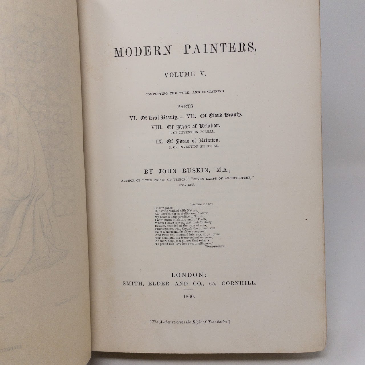 John Ruskin: 'Modern Painters' Five Volume Set