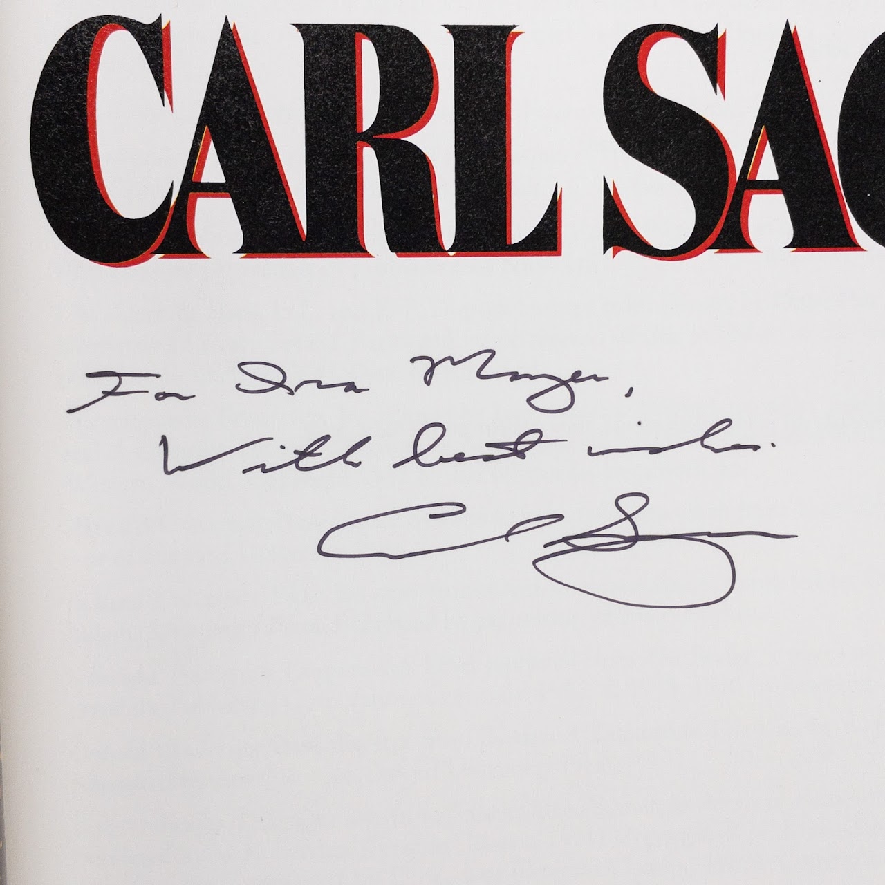 Carl Sagan 'Cosmos' SIGNED First Edition