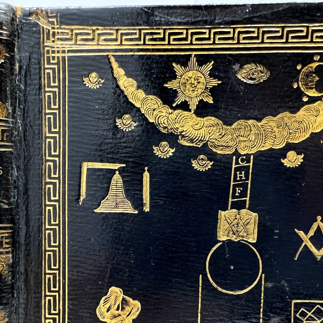 William Preston: 'Preston's Masonry' with Masonic Binding, 1804